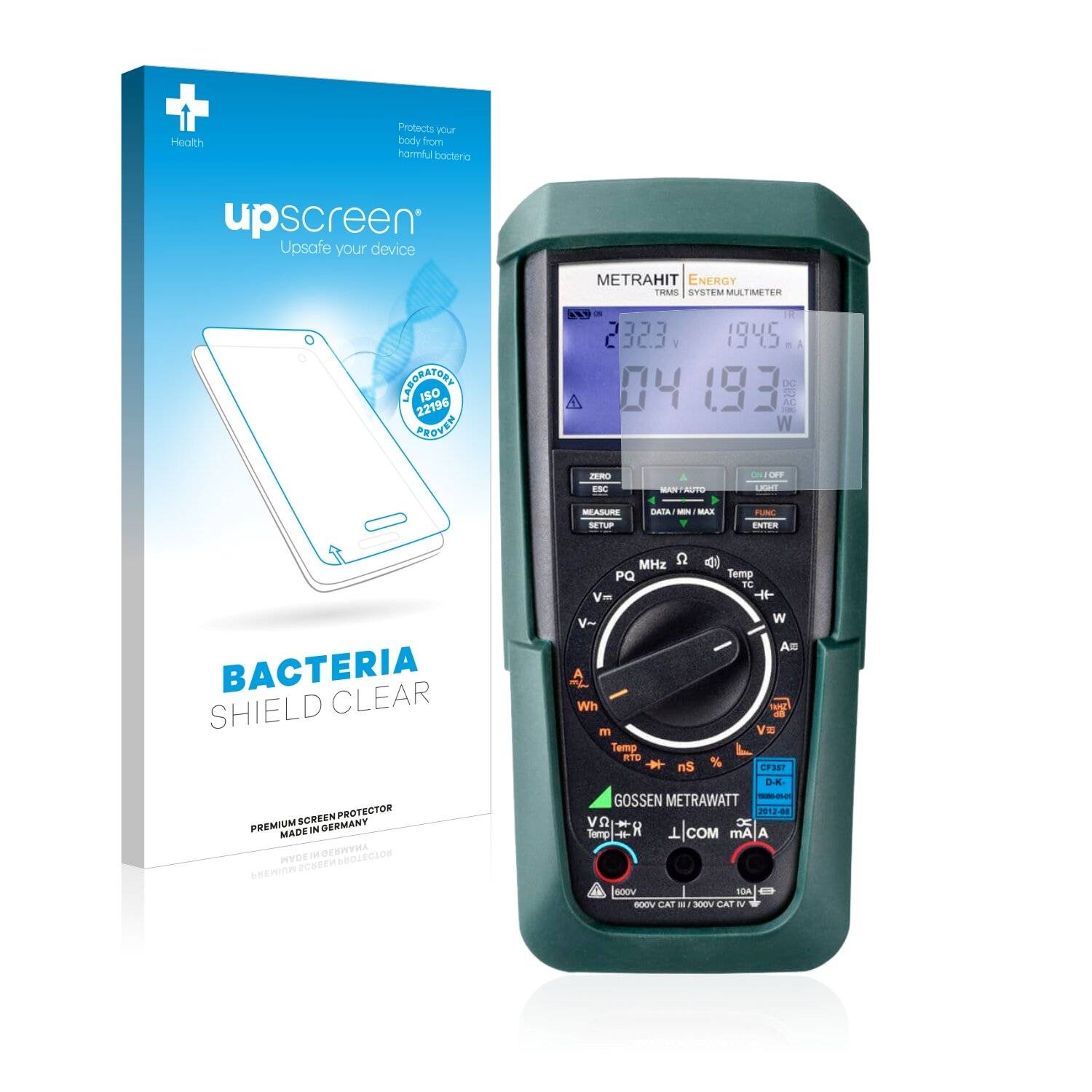 upscreen Bacteria Shield Clear Premium Antibakterielle Displayschutzfolie für Gossen