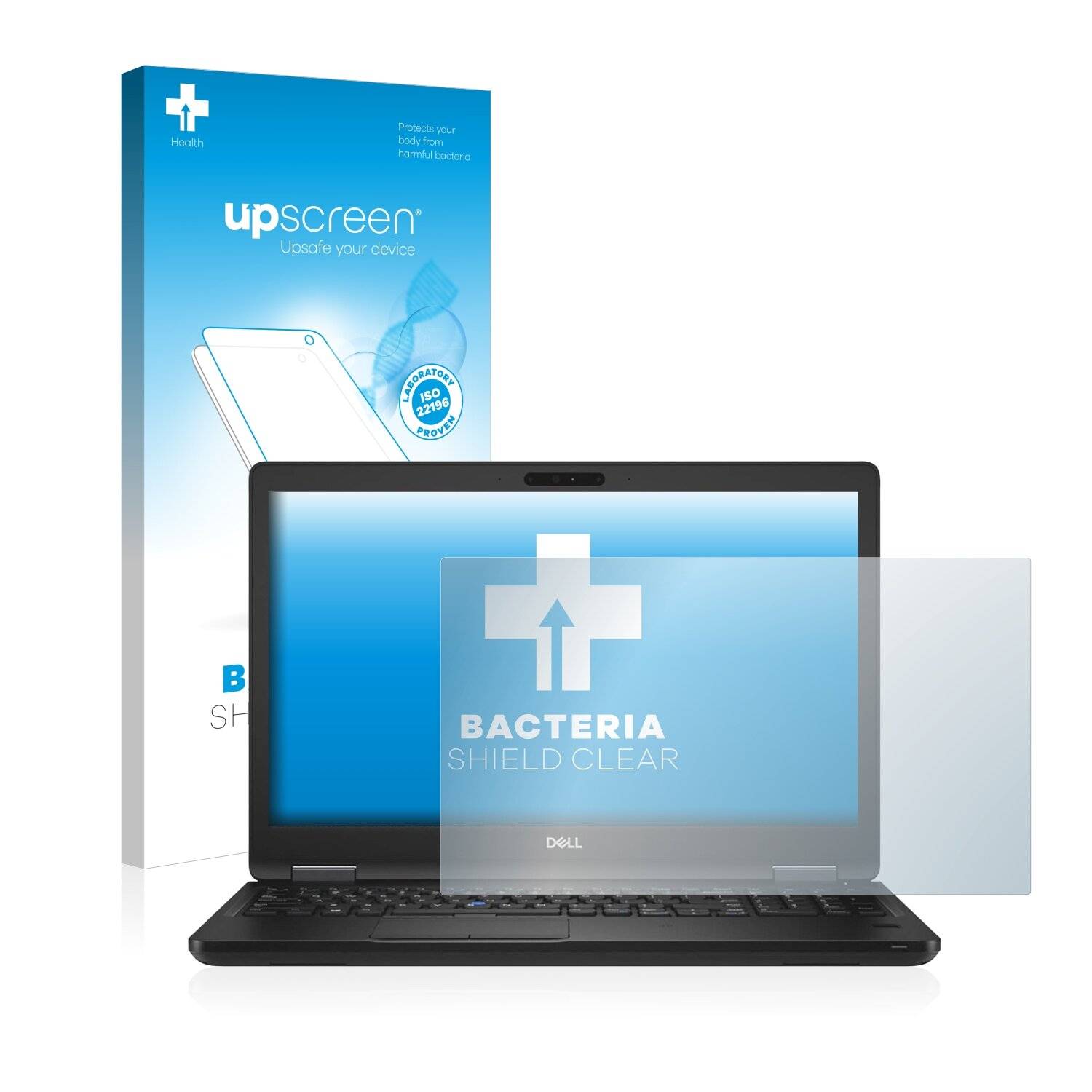 upscreen Bacteria Shield Clear Premium Antibakterielle Displayschutzfolie für Dell Latitude