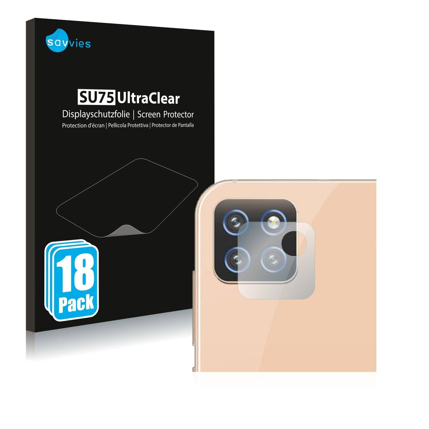18x Savvies SU75 Displayschutzfolie für Cubot X20 Pro (NUR