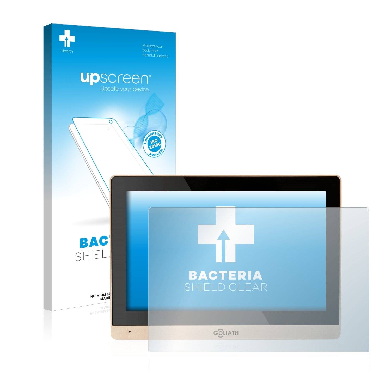 upscreen Bacteria Shield Clear Premium Antibakterielle Displayschutzfolie für Goliath IP