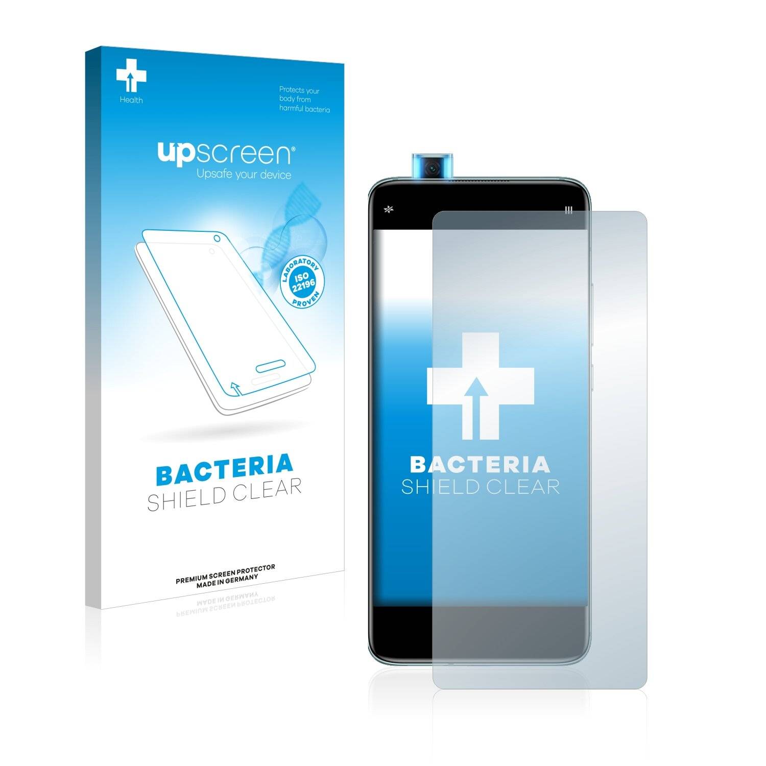 upscreen Bacteria Shield Clear Premium Antibakterielle Displayschutzfolie für Xiaomi Redmi