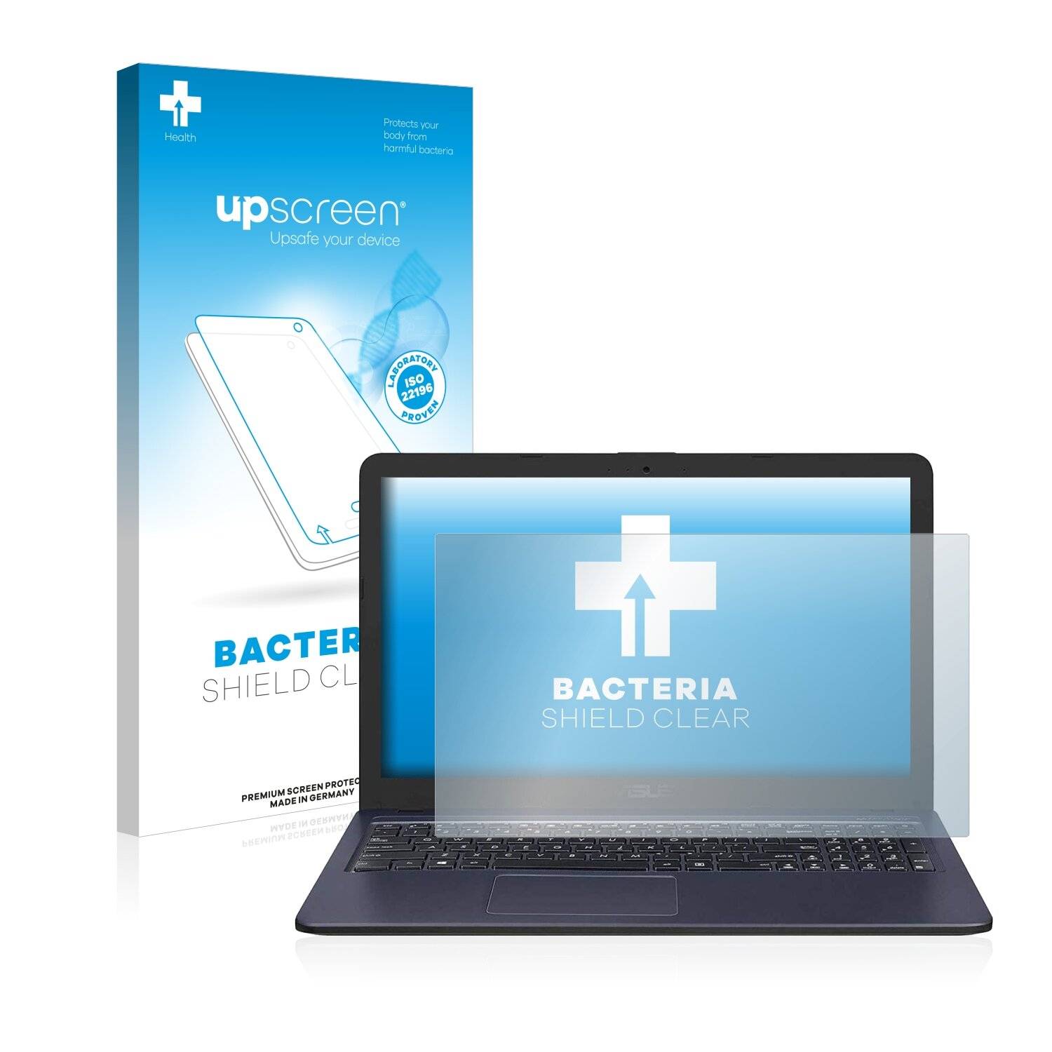 upscreen Bacteria Shield Clear Premium Antibakterielle Displayschutzfolie für Asus