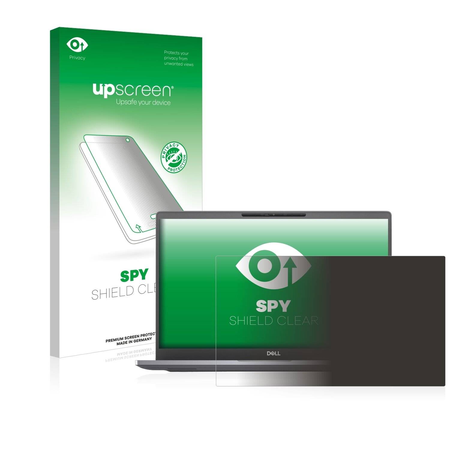upscreen Spy Shield Clear Premium Blickschutzfolie für Dell Latitude 7400