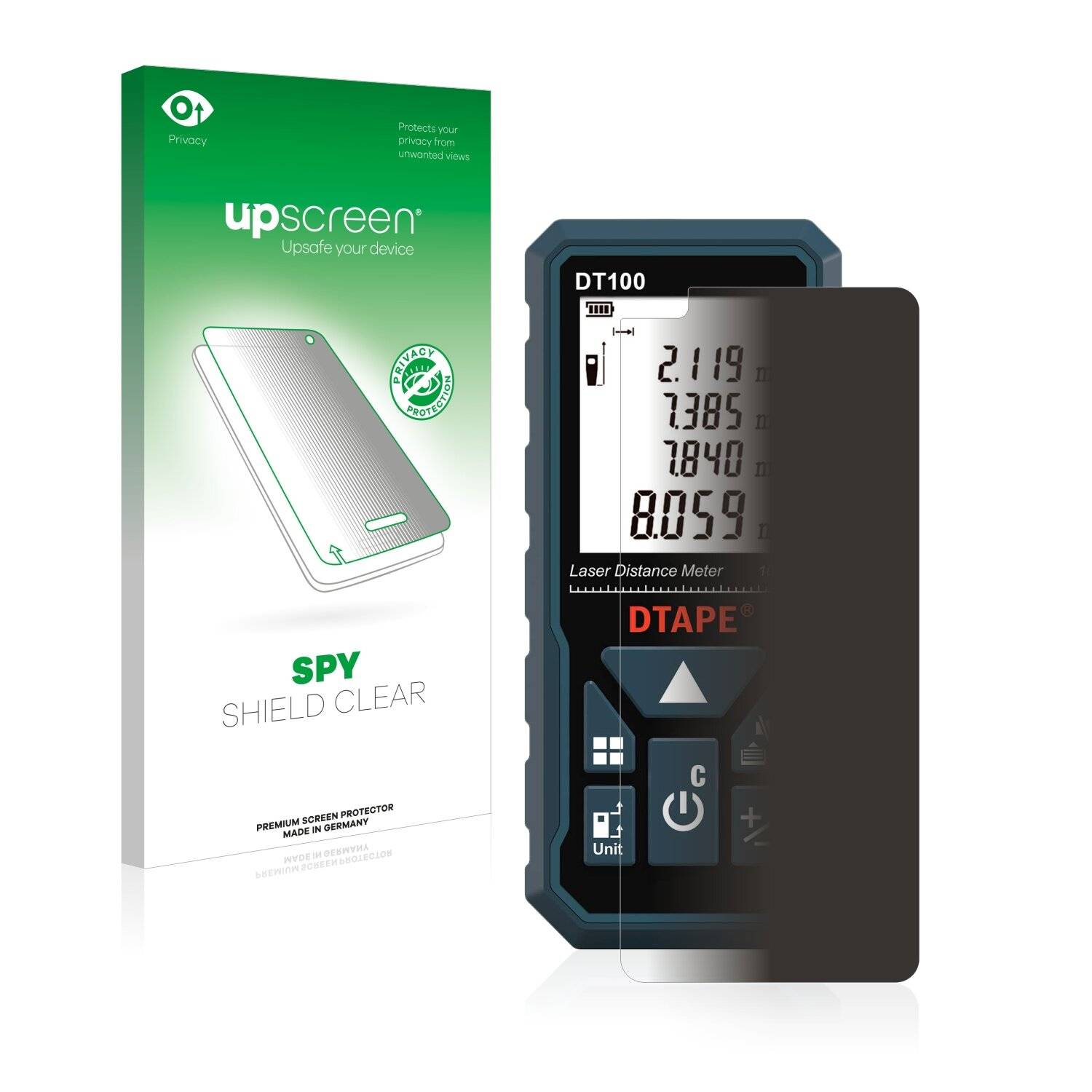 upscreen Spy Shield Clear Premium Blickschutzfolie für Oppo Reno 4