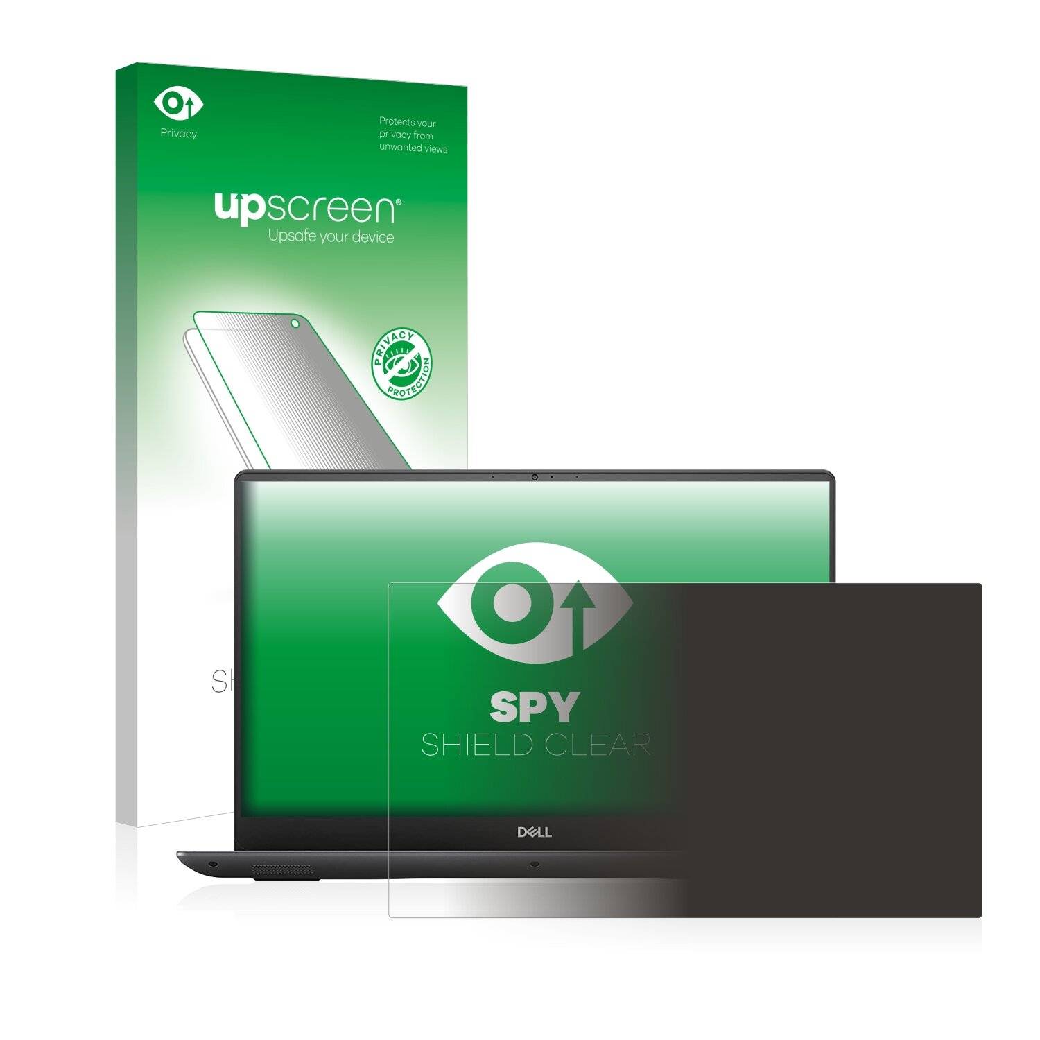 upscreen Spy Shield Clear Premium Blickschutzfolie für Dell XPS 15 7590
