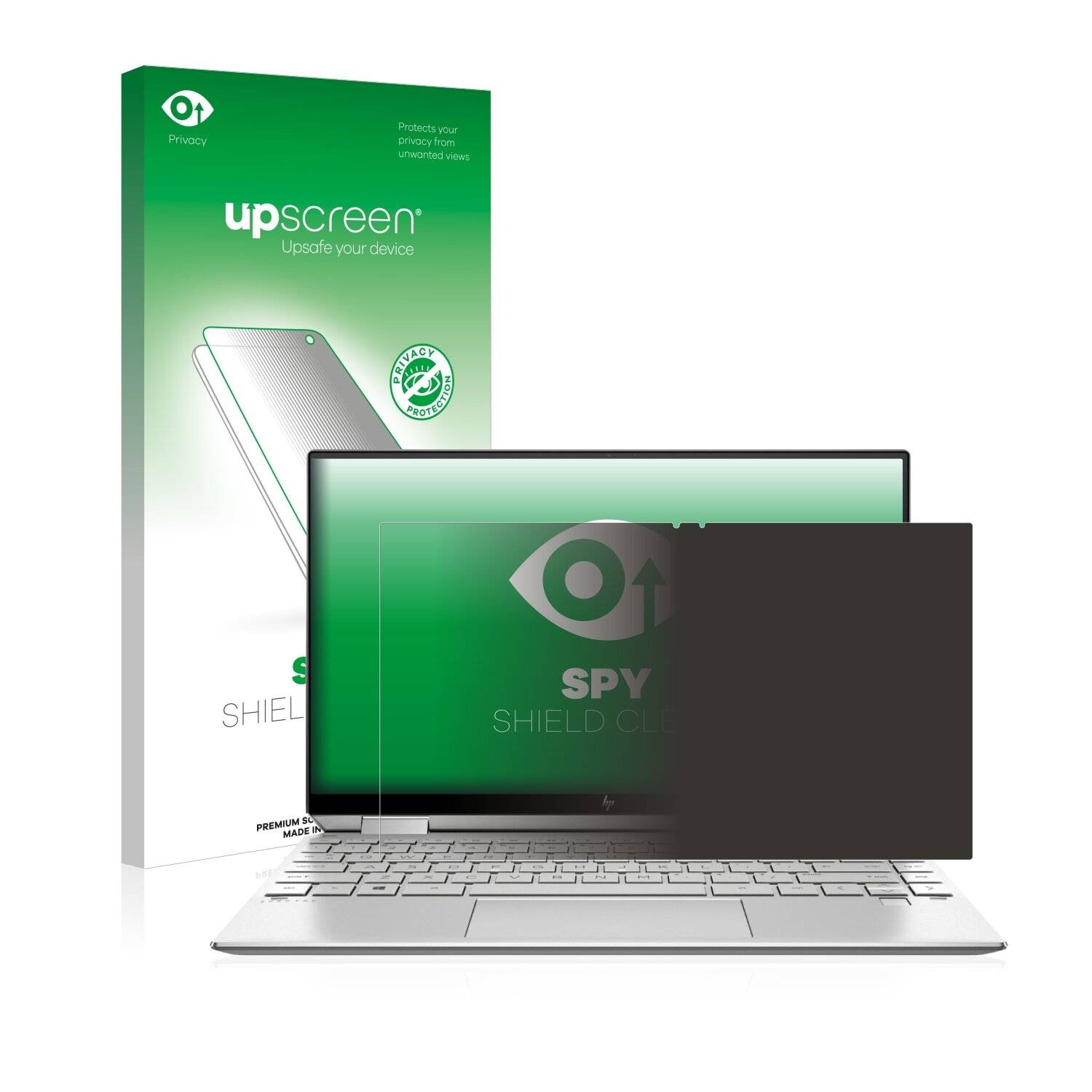 upscreen Spy Shield Clear Premium Blickschutzfolie für HP Spectre x360
