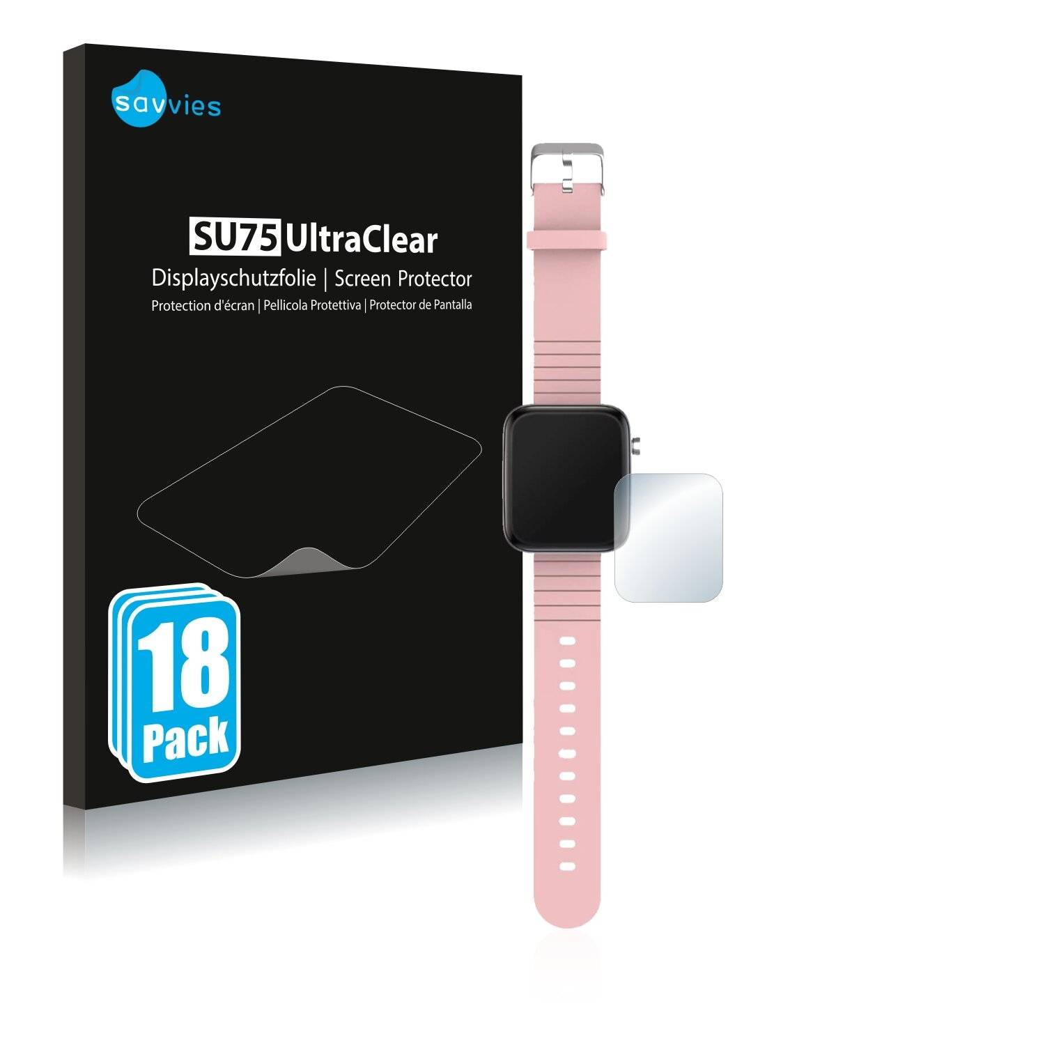 18x Savvies SU75 Displayschutzfolie für YoYoFit