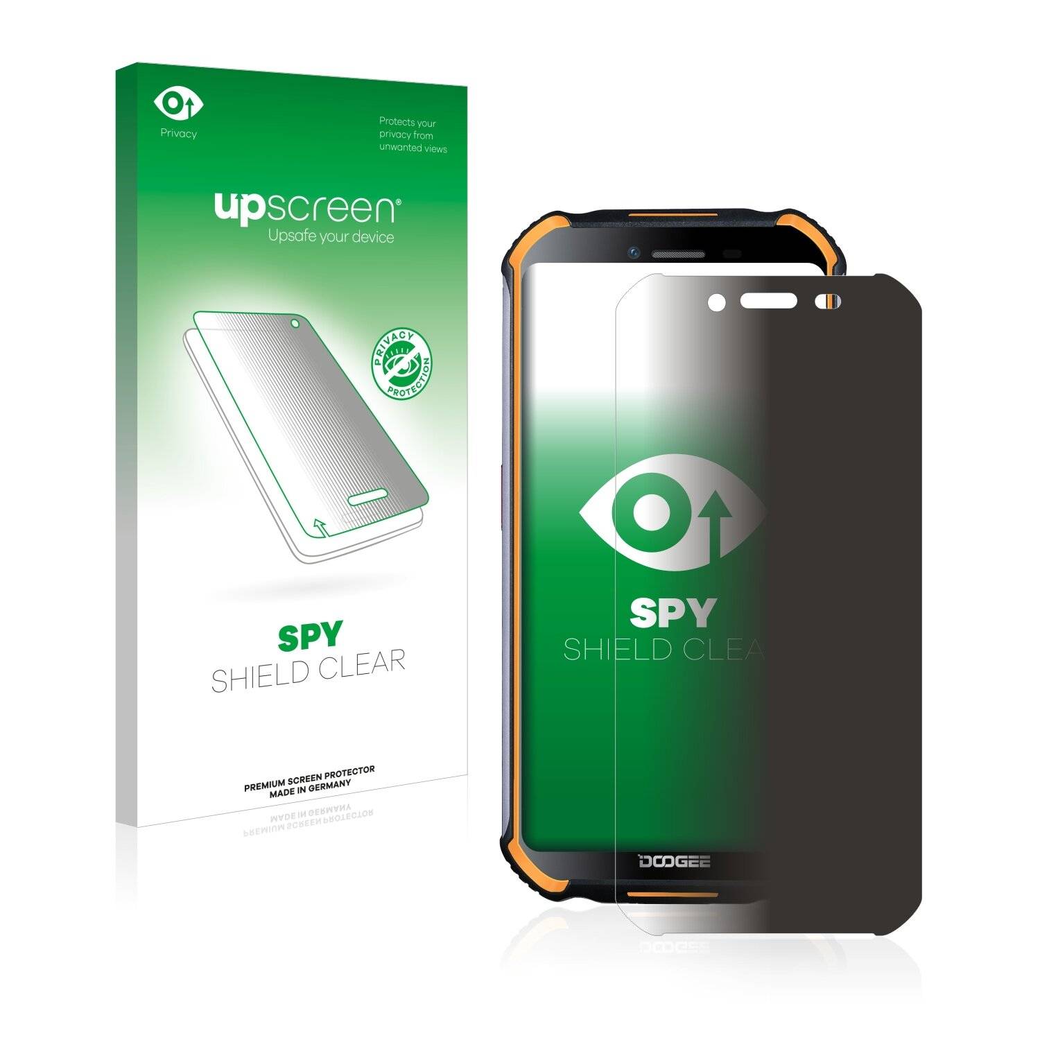 upscreen Spy Shield Clear Premium Blickschutzfolie für Doogee S40