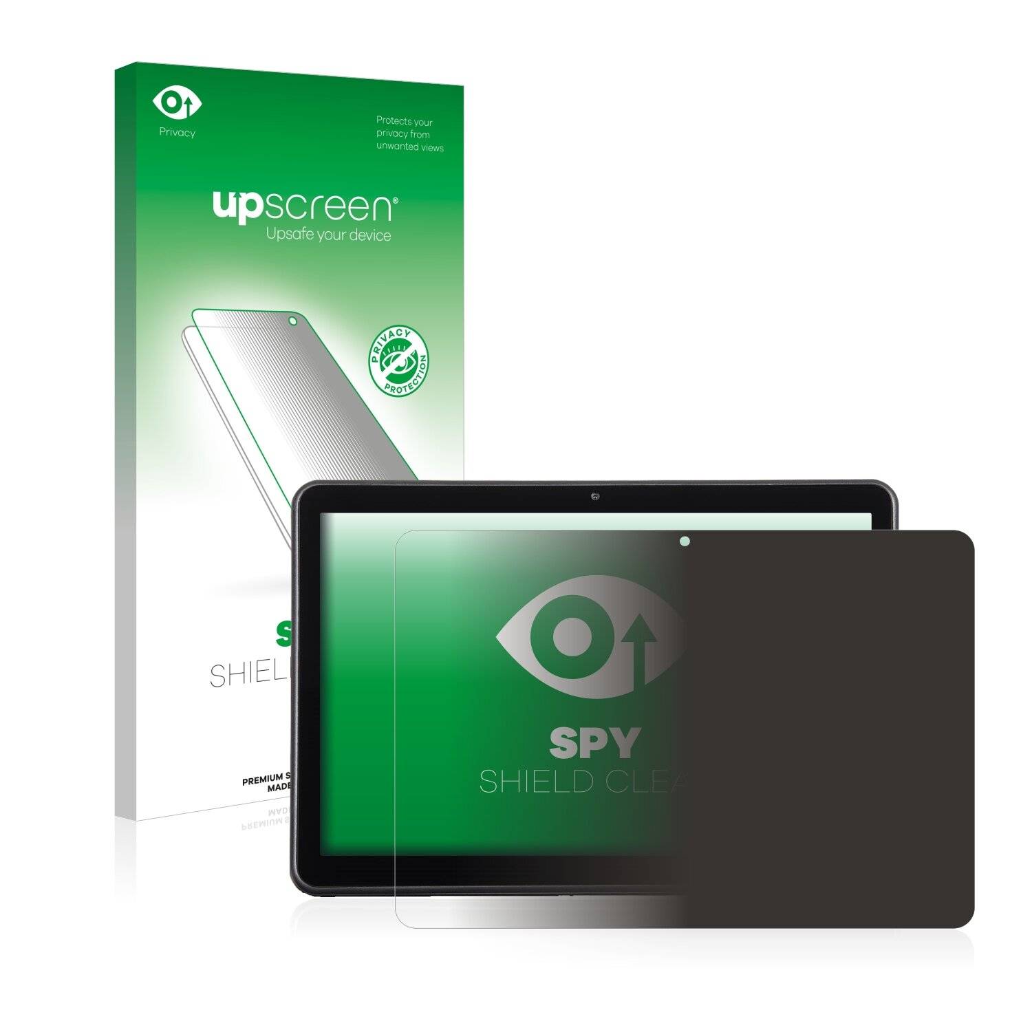 upscreen Spy Shield Clear Premium Blickschutzfolie für Wortmann Terra Pad