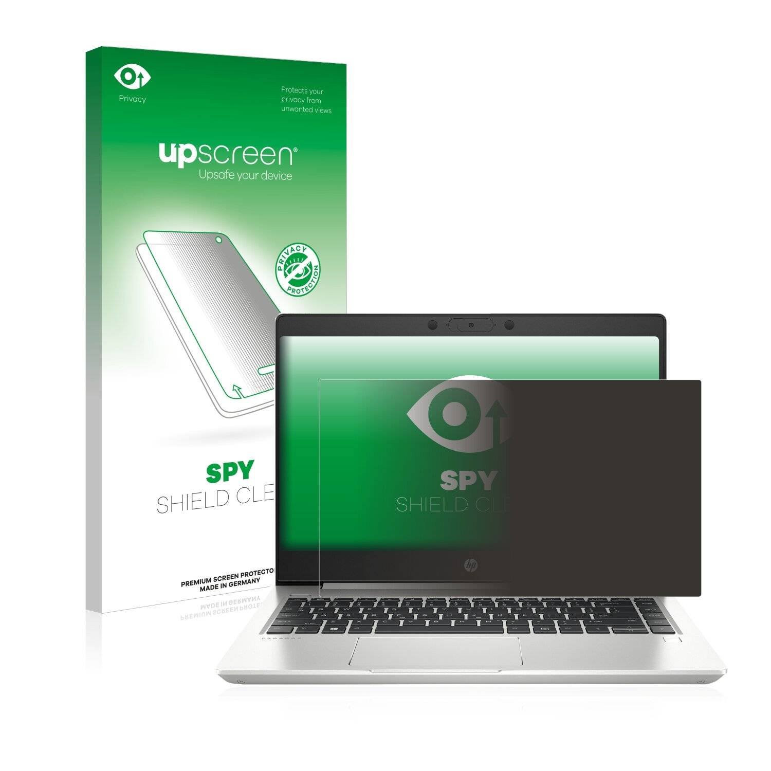 upscreen Spy Shield Clear Premium Blickschutzfolie für HP ProBook 440