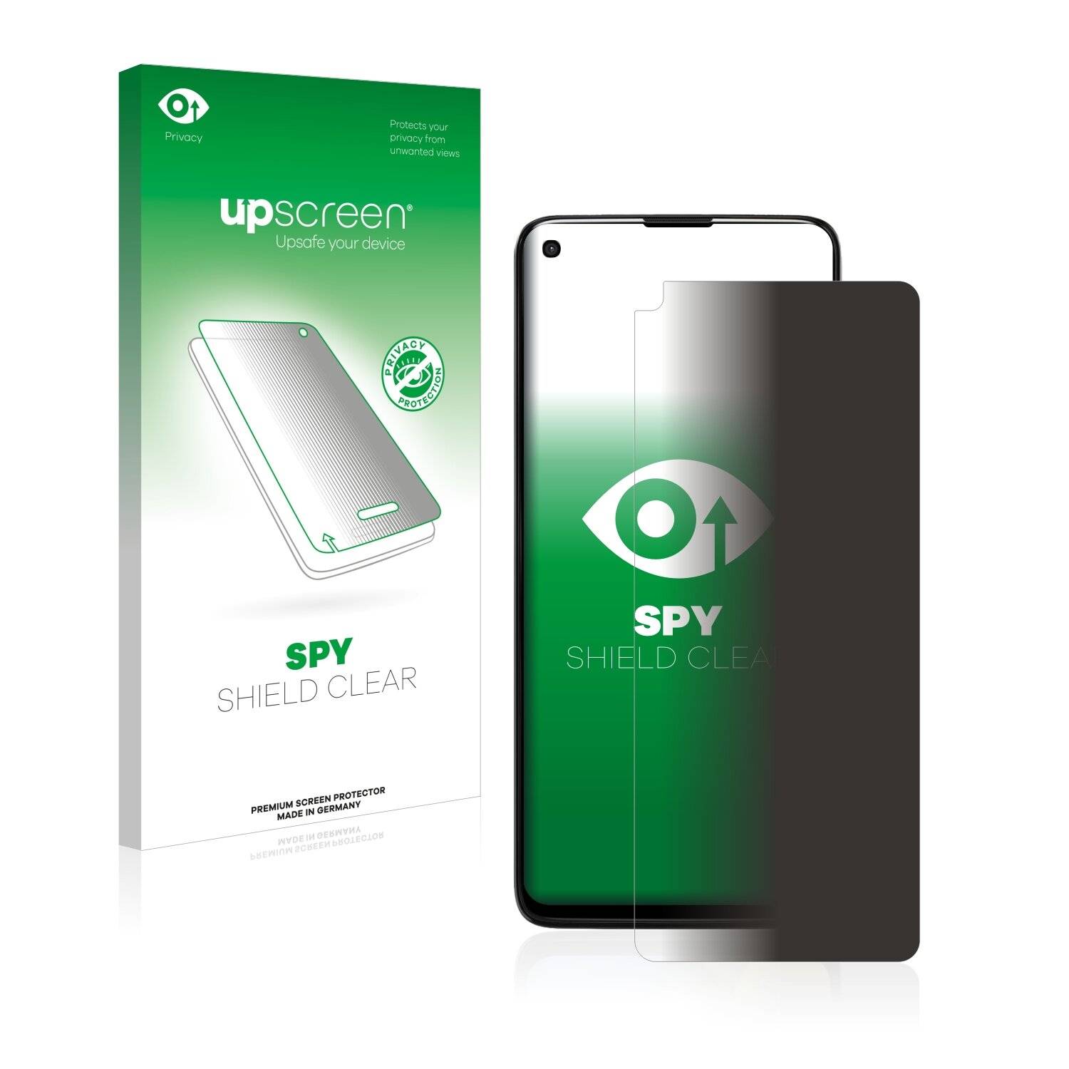 upscreen Spy Shield Clear Premium Blickschutzfolie für Motorola Moto G Stylus