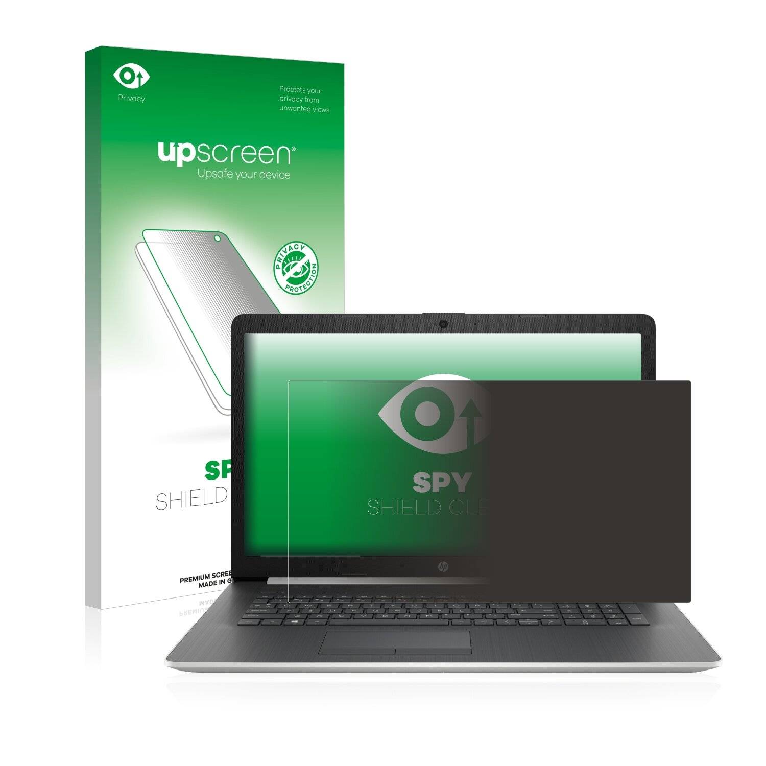 upscreen Spy Shield Clear Premium Blickschutzfolie für HP