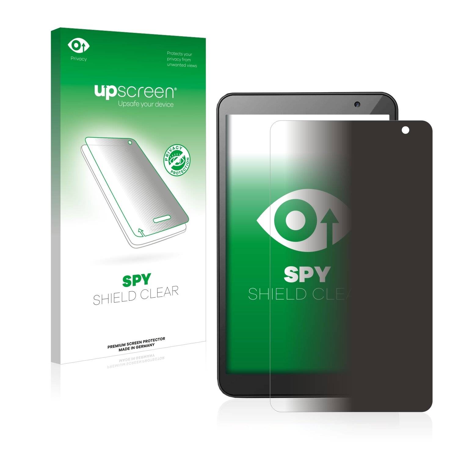 upscreen Spy Shield Clear Premium Blickschutzfolie für Vankyo MatrixPad