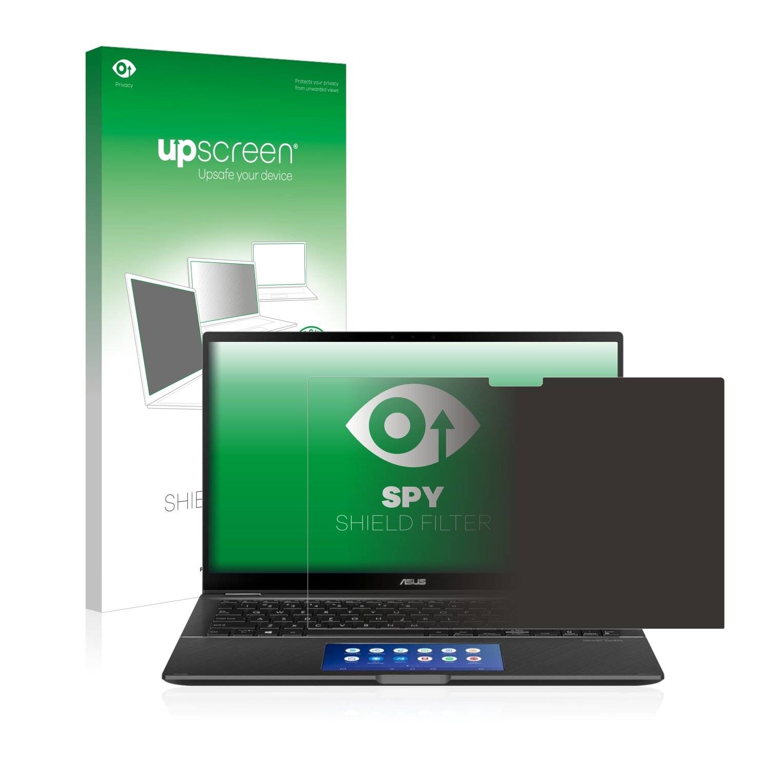 upscreen Spy Shield Filter Premium Blickschutzfilter für Asus ZenBook Flip 15