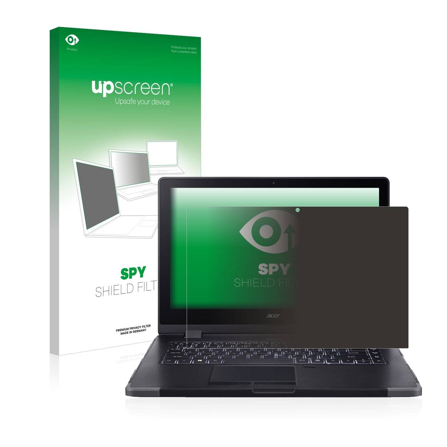 upscreen Spy Shield Filter Premium Blickschutzfilter für Acer Enduro N3