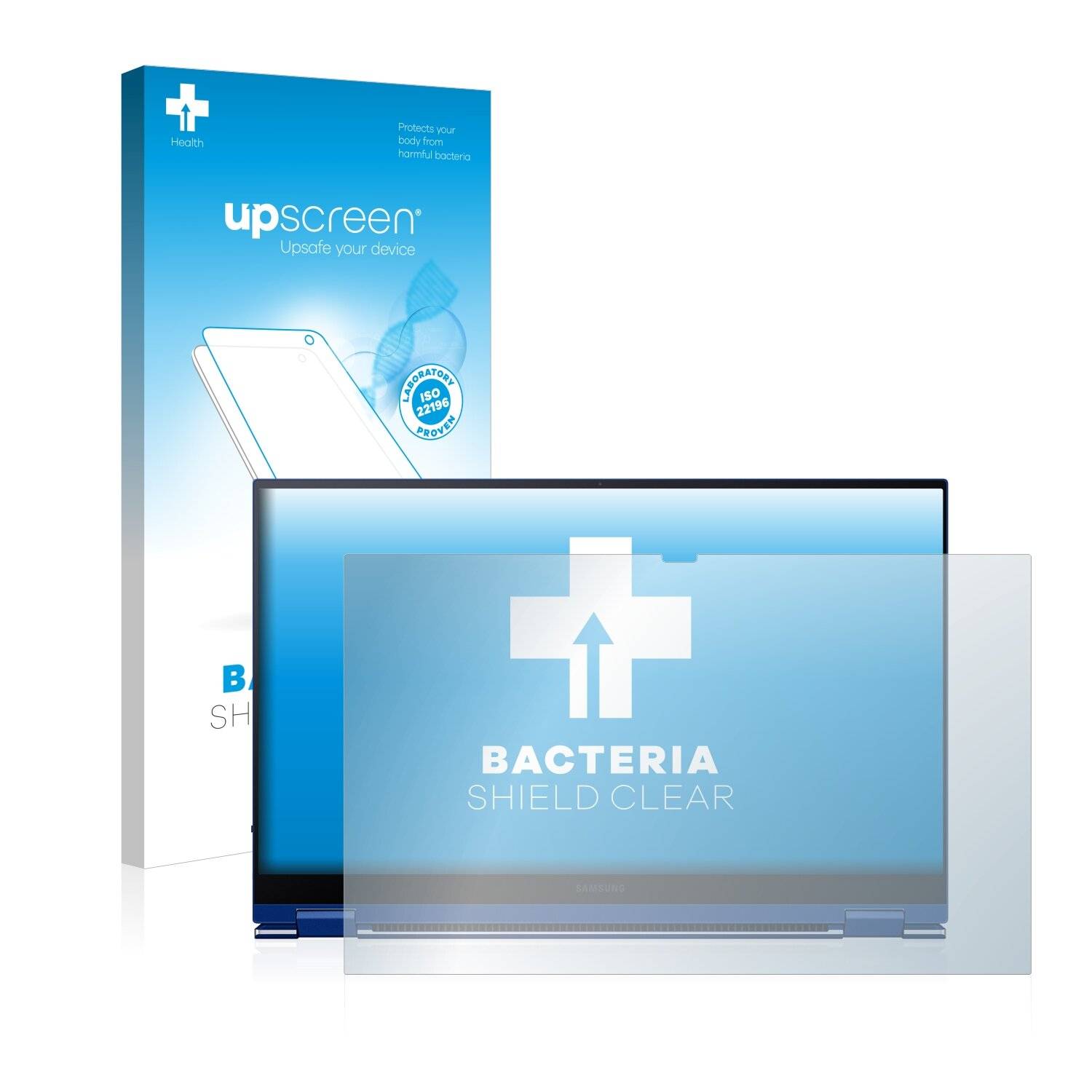 upscreen Bacteria Shield Clear Premium Antibakterielle Displayschutzfolie für Samsung Galaxy