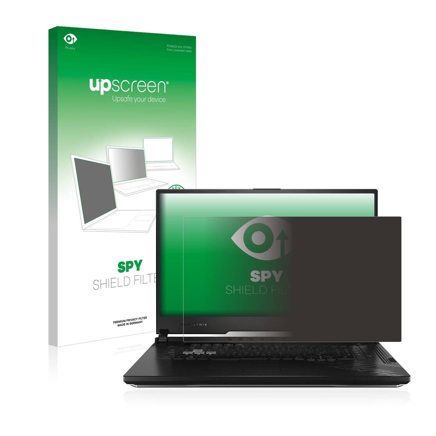 upscreen Spy Shield Filter Premium Blickschutzfilter für Asus ROG Strix G17