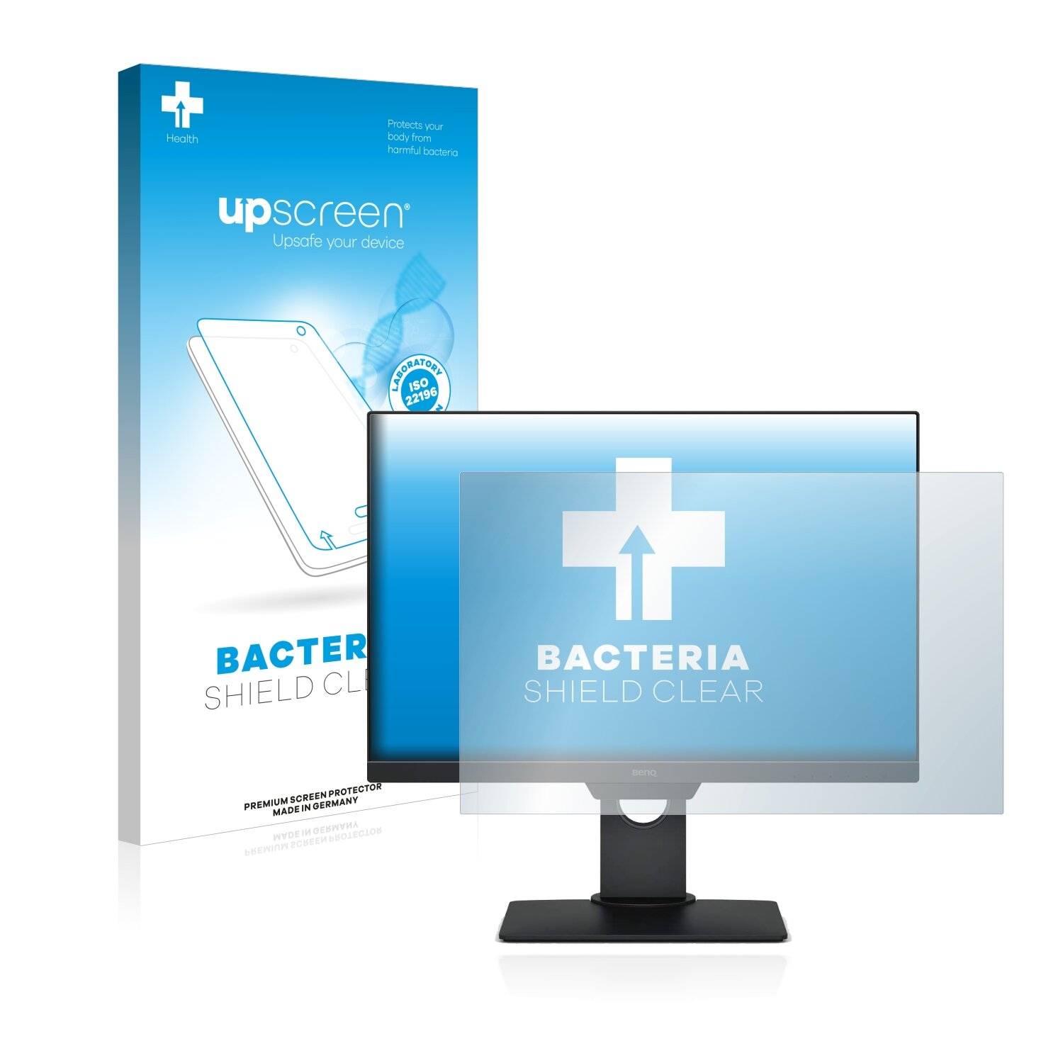 upscreen Bacteria Shield Clear Premium Antibakterielle Displayschutzfolie für BenQ