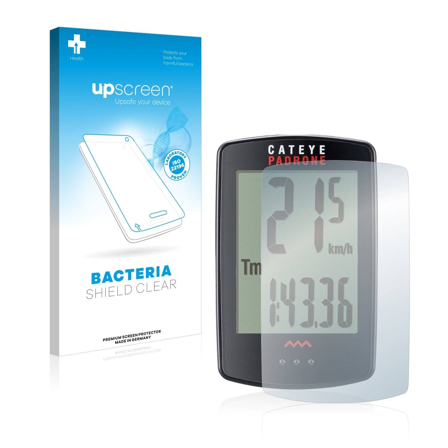 upscreen Bacteria Shield Clear Premium Antibakterielle Displayschutzfolie für Cateye Padrone