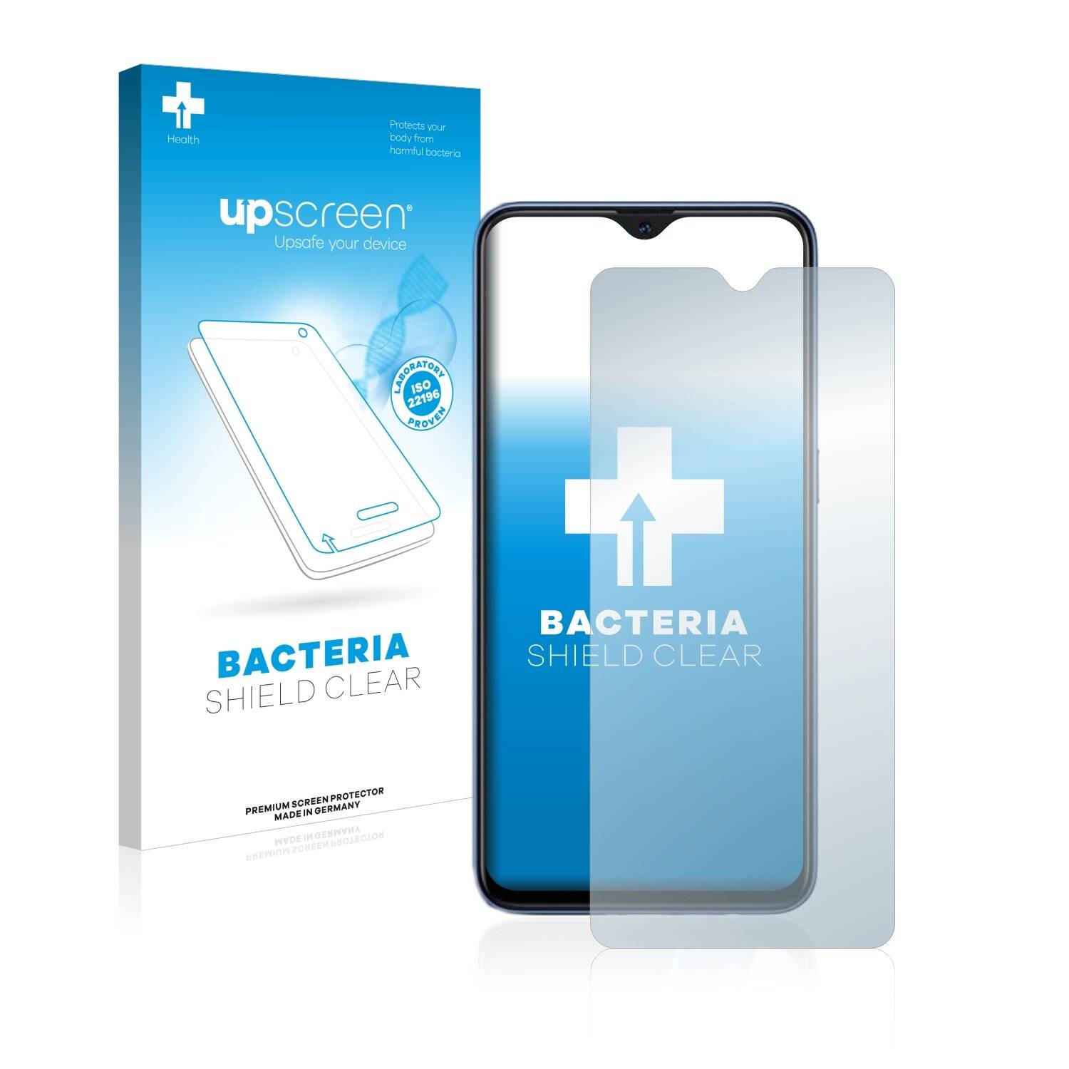 upscreen Bacteria Shield Clear Premium Antibakterielle Displayschutzfolie für Oppo