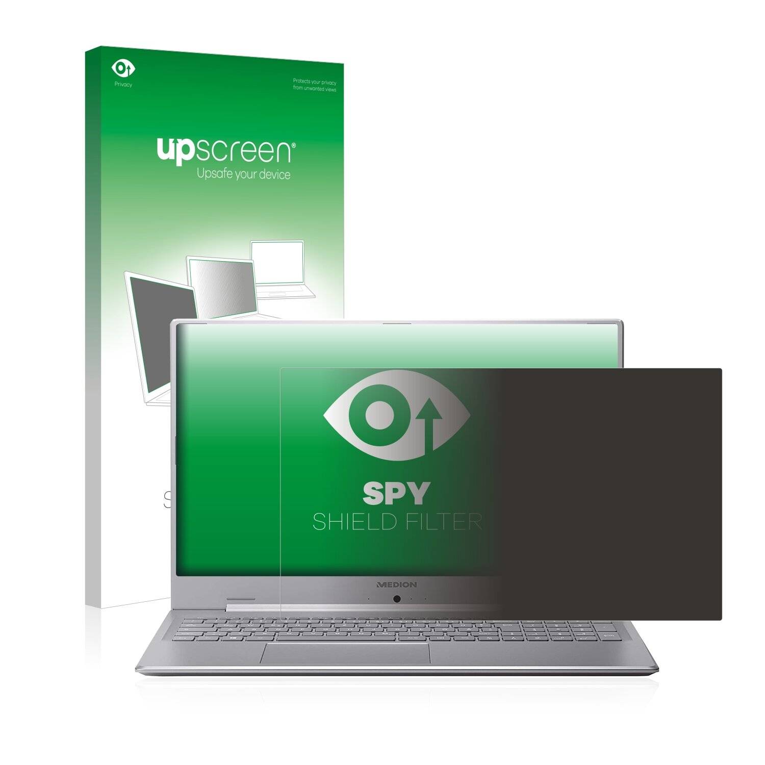 upscreen Spy Shield Filter Premium Blickschutzfilter für Medion Akoya