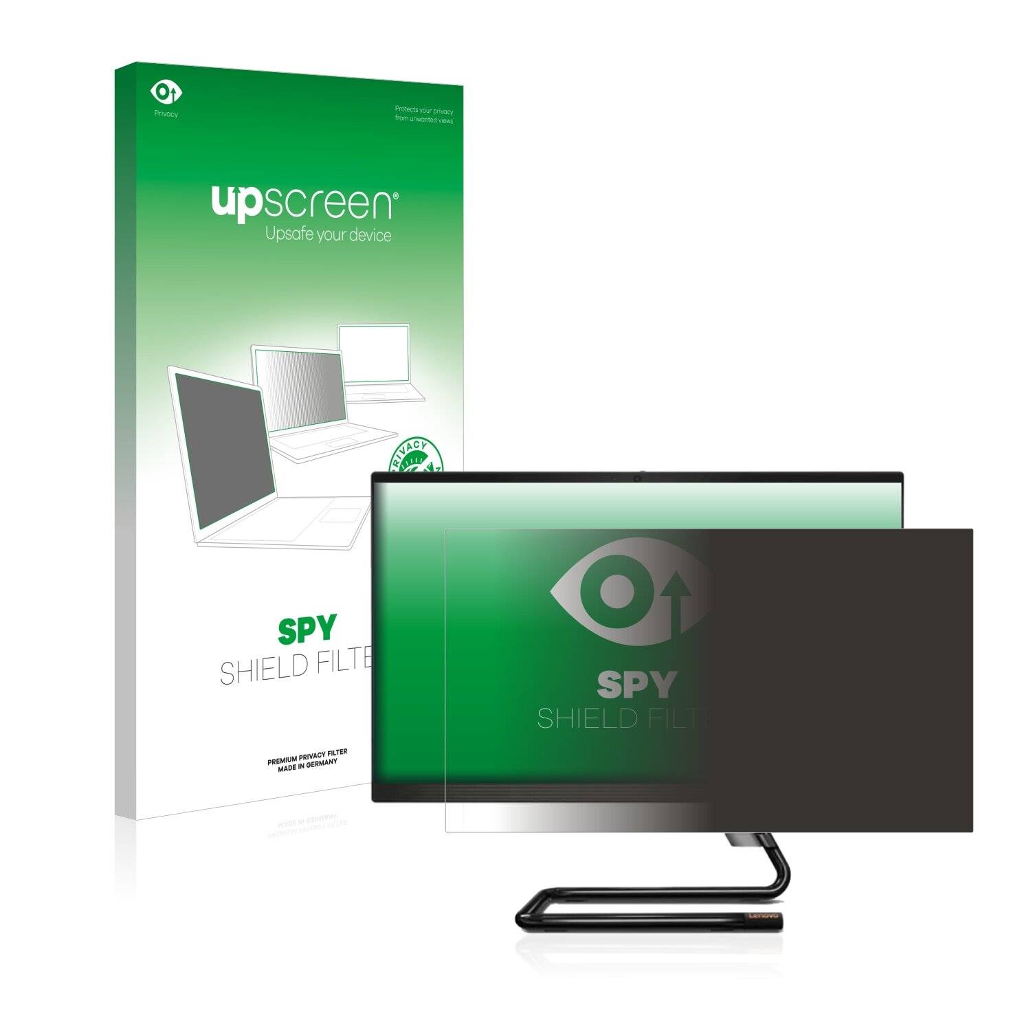 upscreen Spy Shield Filter Premium Blickschutzfilter für Lenovo IdeaCentre AIO