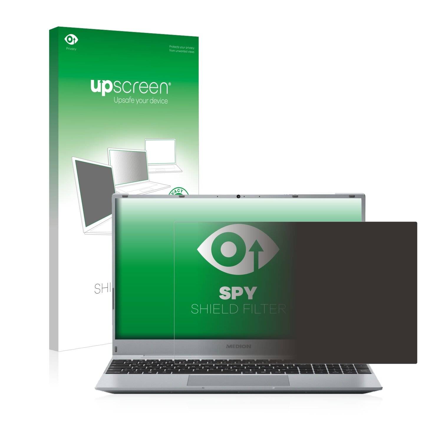 upscreen Spy Shield Filter Premium Blickschutzfilter für Medion Akoya
