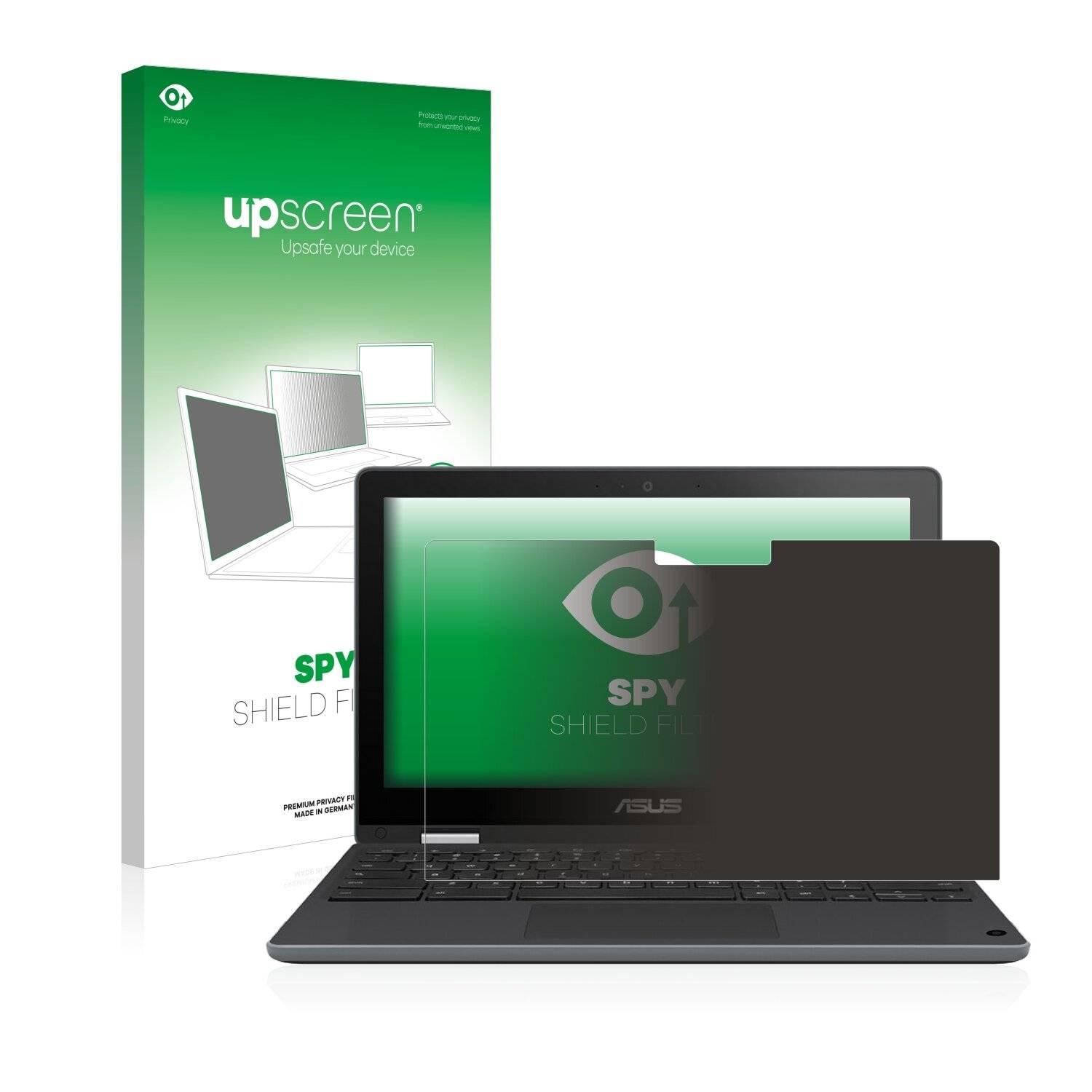 upscreen Spy Shield Filter Premium Blickschutzfilter für Asus Chromebook Flip