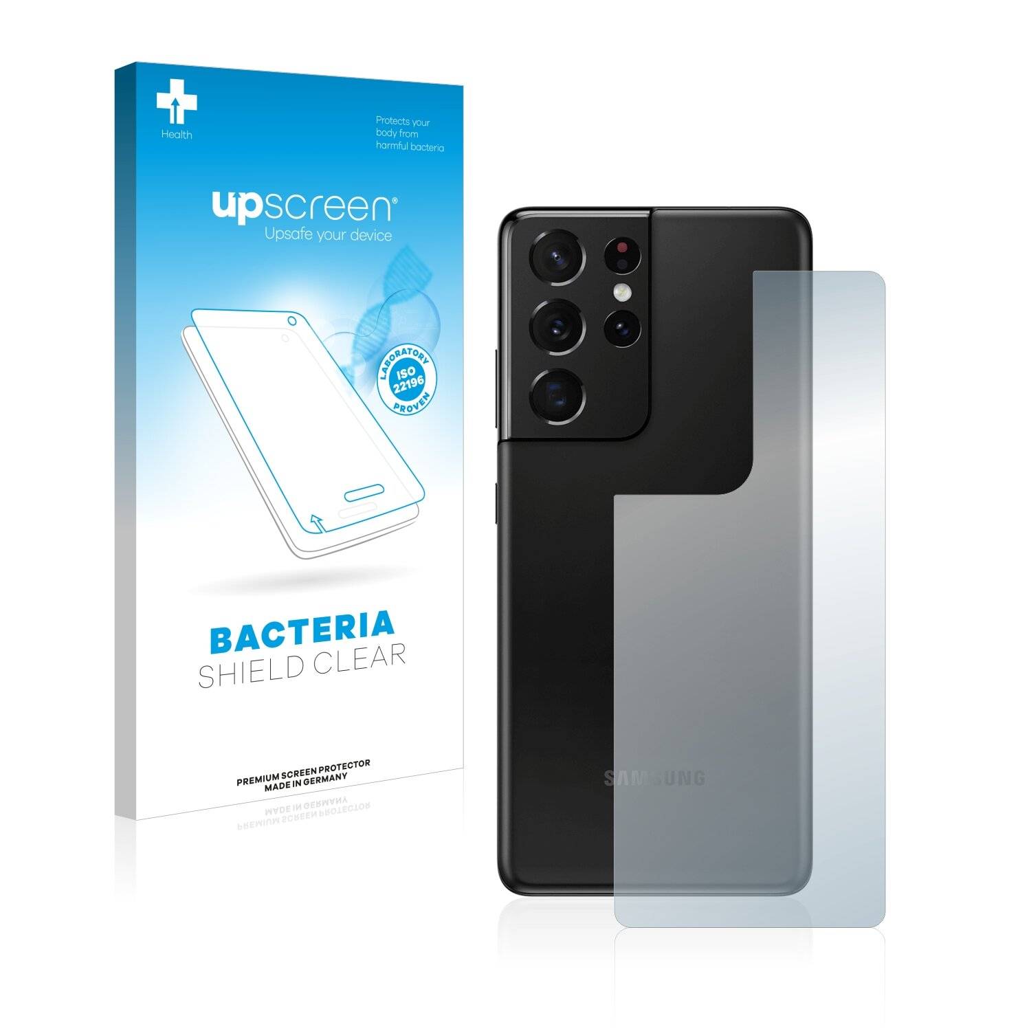 upscreen Bacteria Shield Clear Premium Antibakterielle Displayschutzfolie für Samsung Galaxy