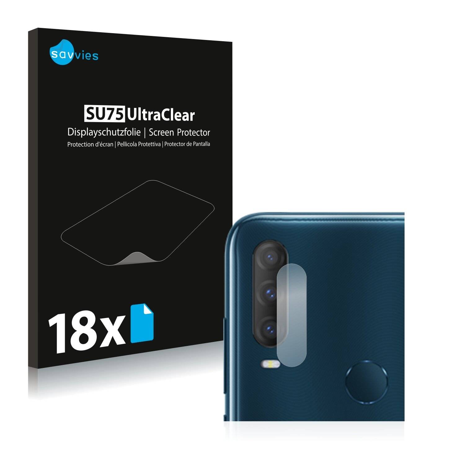 18x Savvies SU75 Displayschutzfolie für Alcatel 1S 2020 (NUR