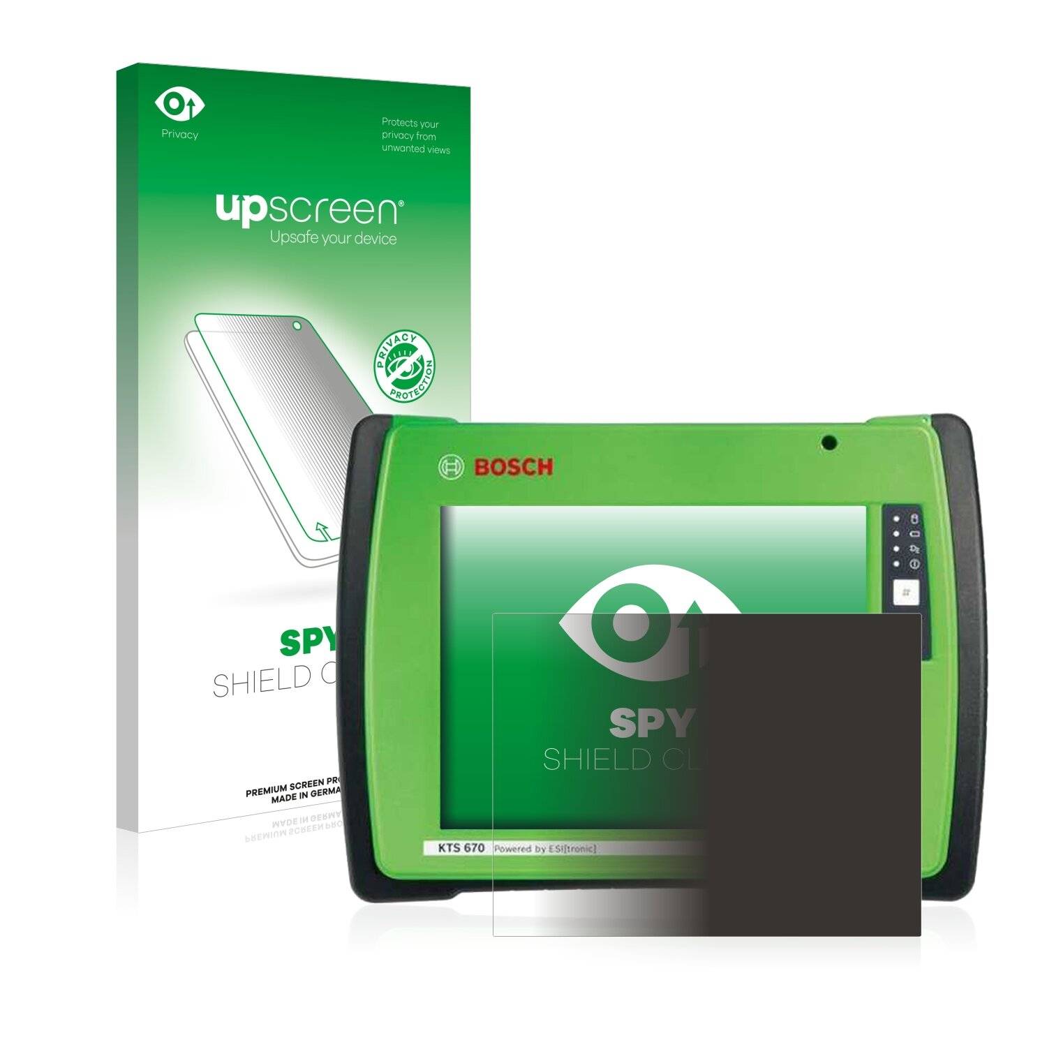 upscreen Spy Shield Clear Premium Blickschutzfolie für Bosch KTS