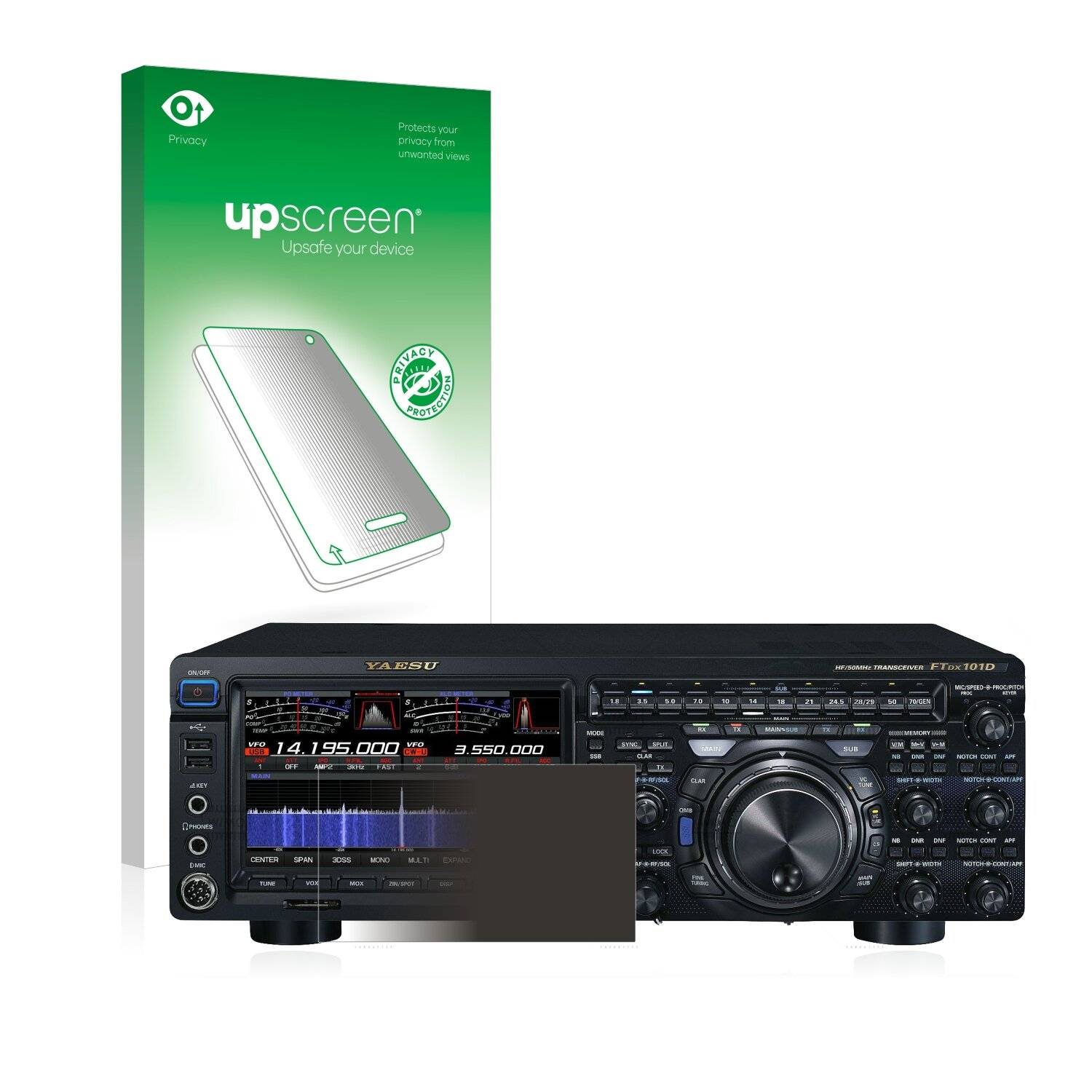 upscreen Spy Shield Clear Premium Blickschutzfolie für Yaesu