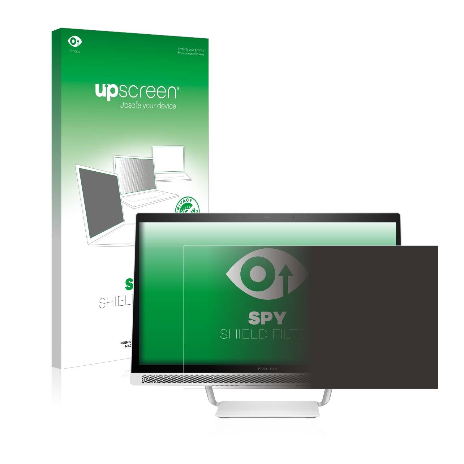 upscreen Spy Shield Filter Premium Blickschutzfilter für HP
