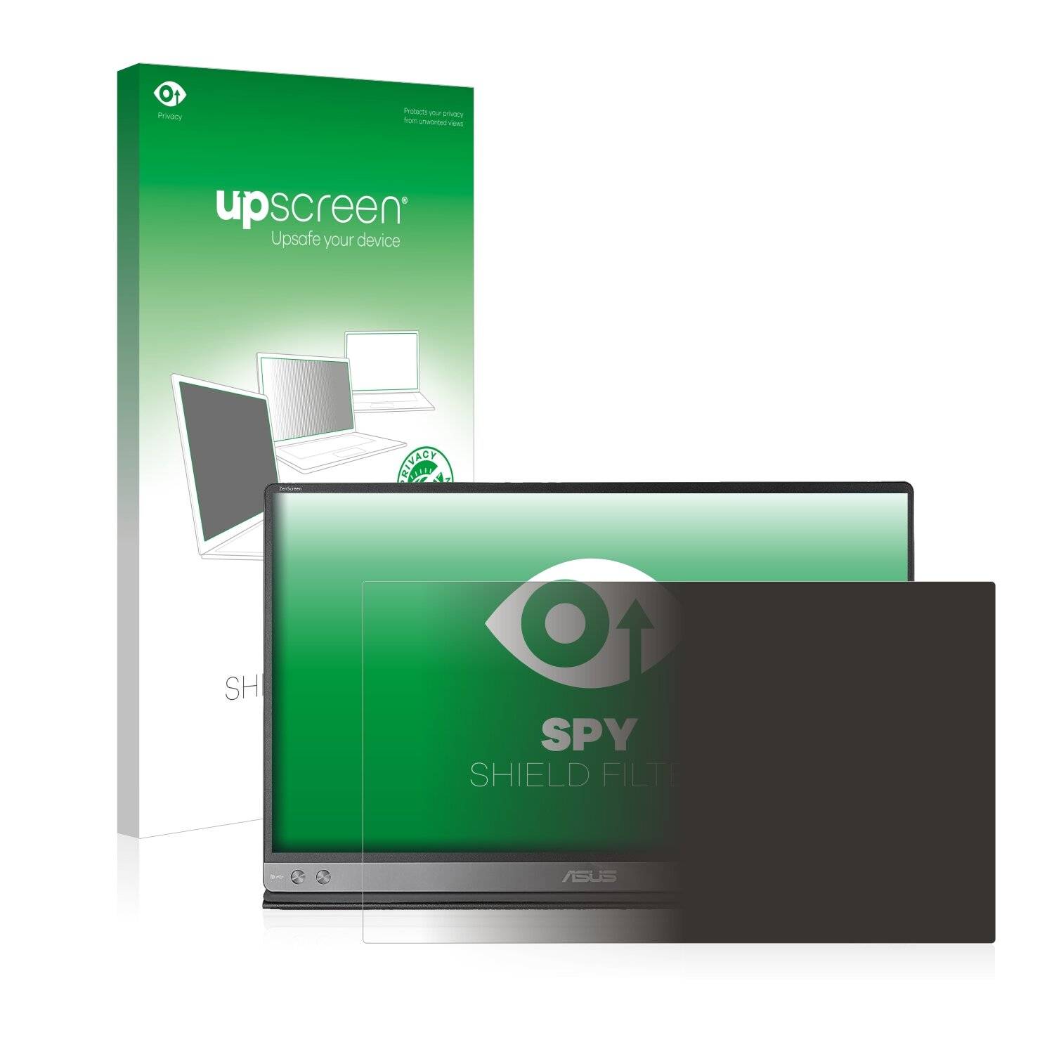 upscreen Spy Shield Filter Premium Blickschutzfilter für Asus ZenScreen