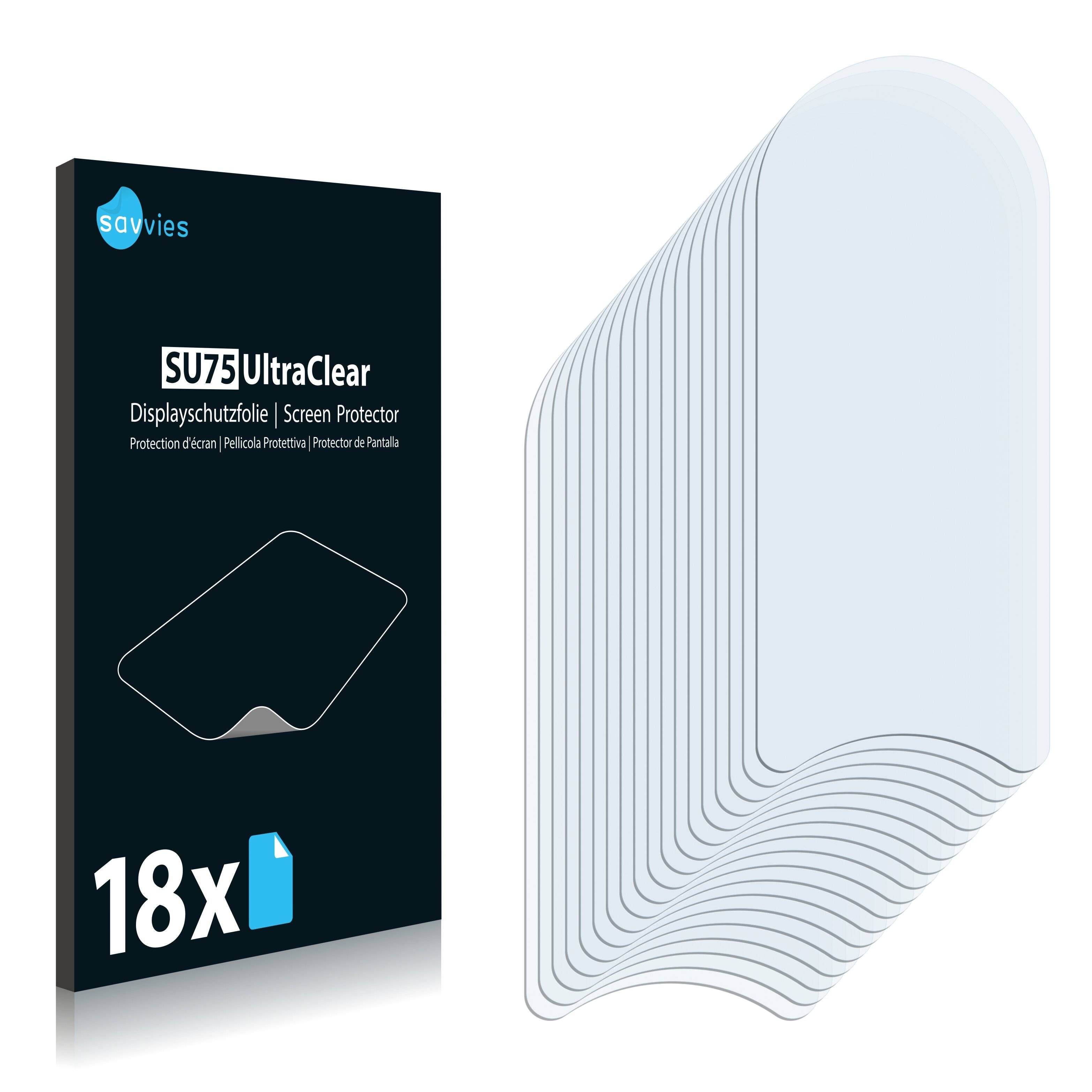 18x Savvies SU75 Displayschutzfolie für Samsung Galaxy M01 (NUR