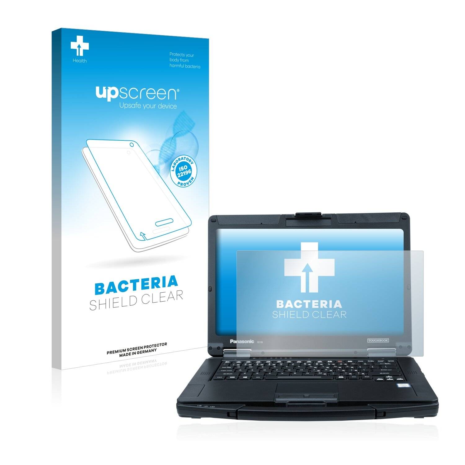 upscreen Bacteria Shield Clear Premium Antibakterielle Displayschutzfolie für Panasonic