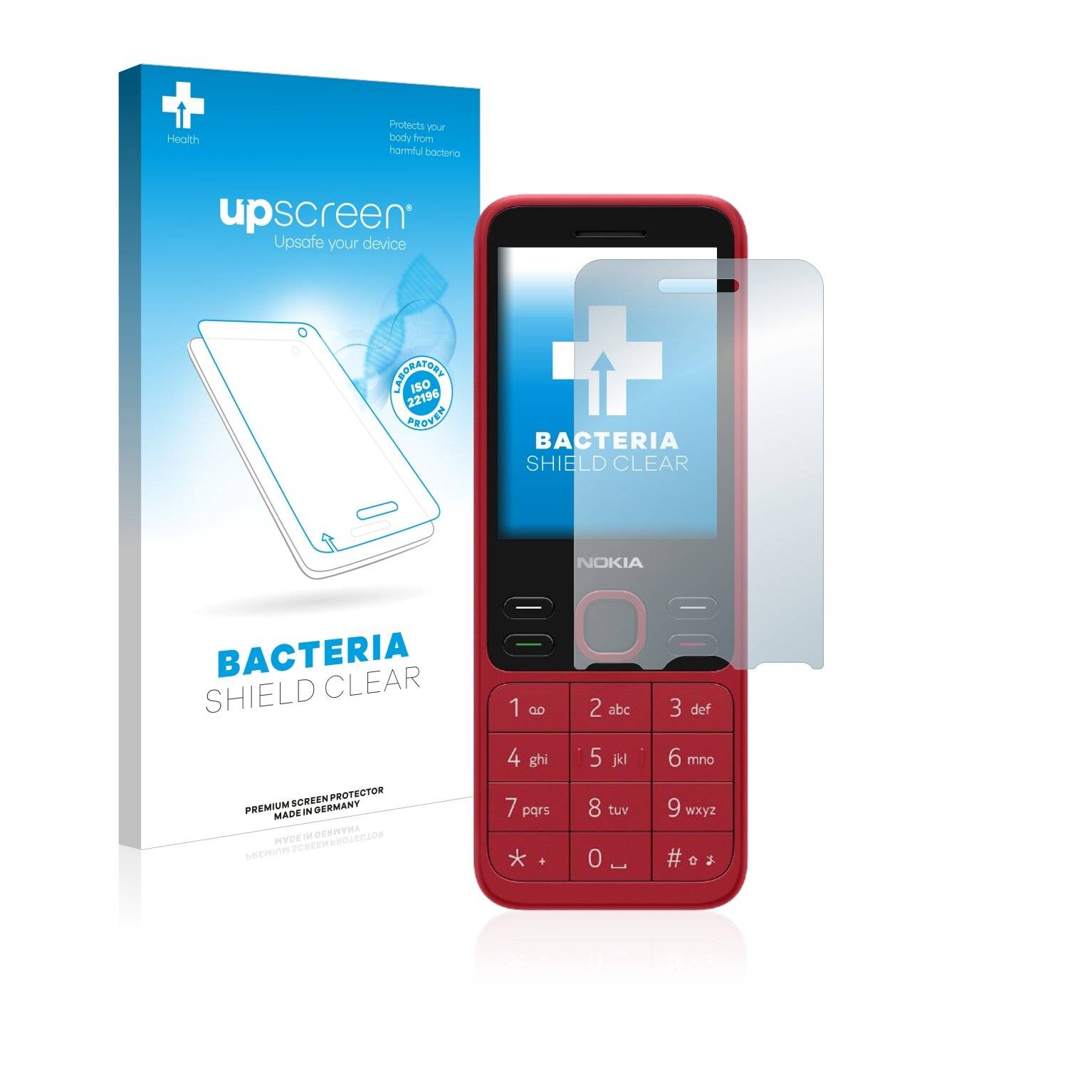 upscreen Bacteria Shield Clear Premium Antibakterielle Displayschutzfolie für Nokia 150