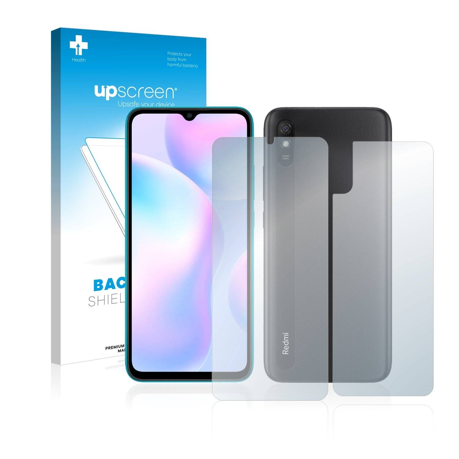 upscreen Bacteria Shield Clear Premium Antibakterielle Displayschutzfolie für Xiaomi Redmi