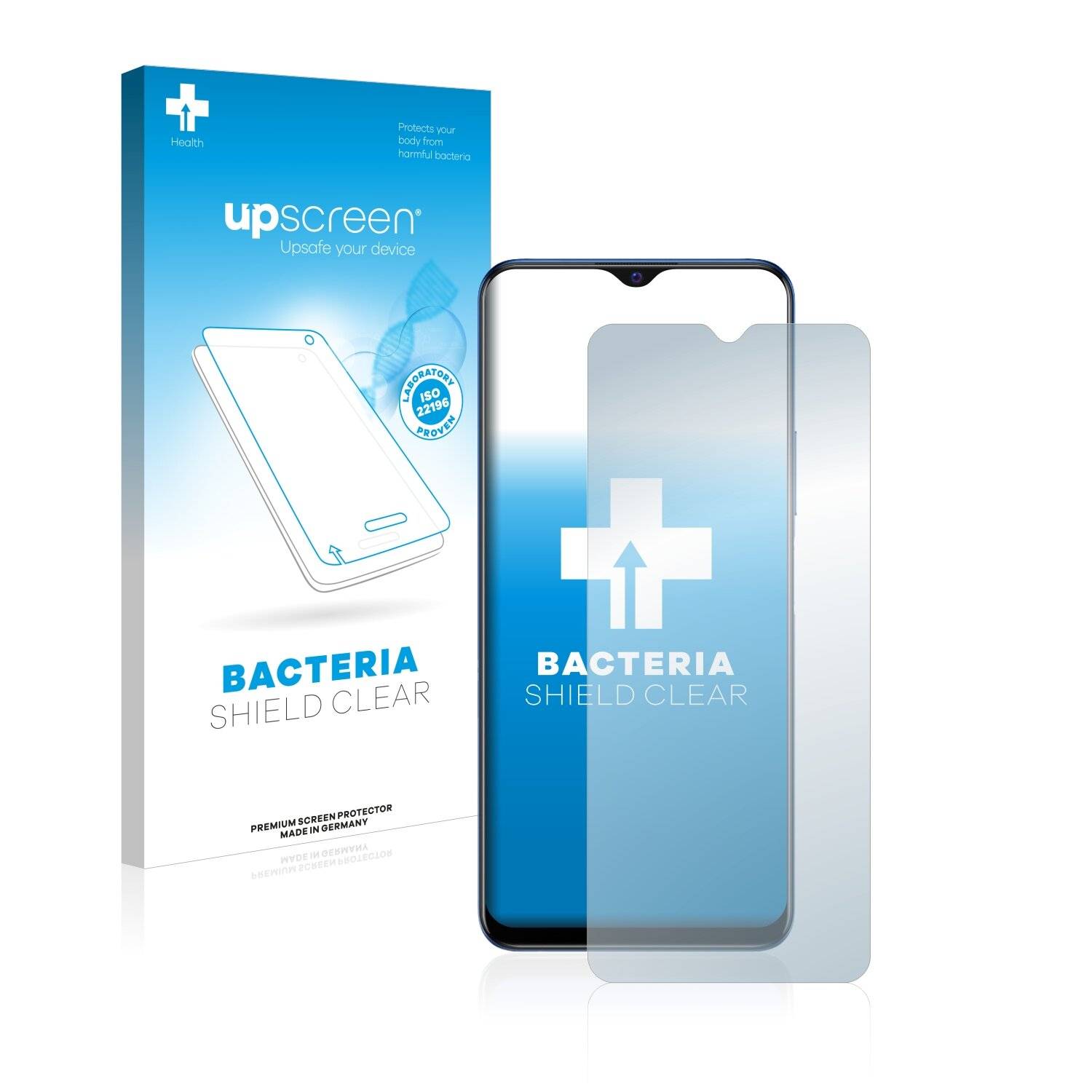 upscreen Bacteria Shield Clear Premium Antibakterielle Displayschutzfolie für Vivo