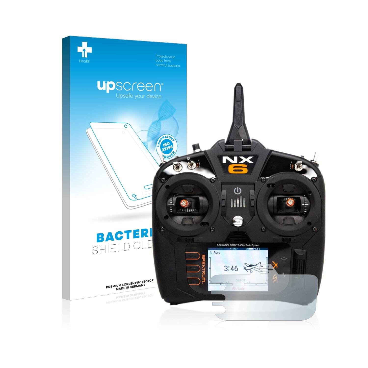 upscreen Bacteria Shield Clear Premium Antibakterielle Displayschutzfolie für Spektrum