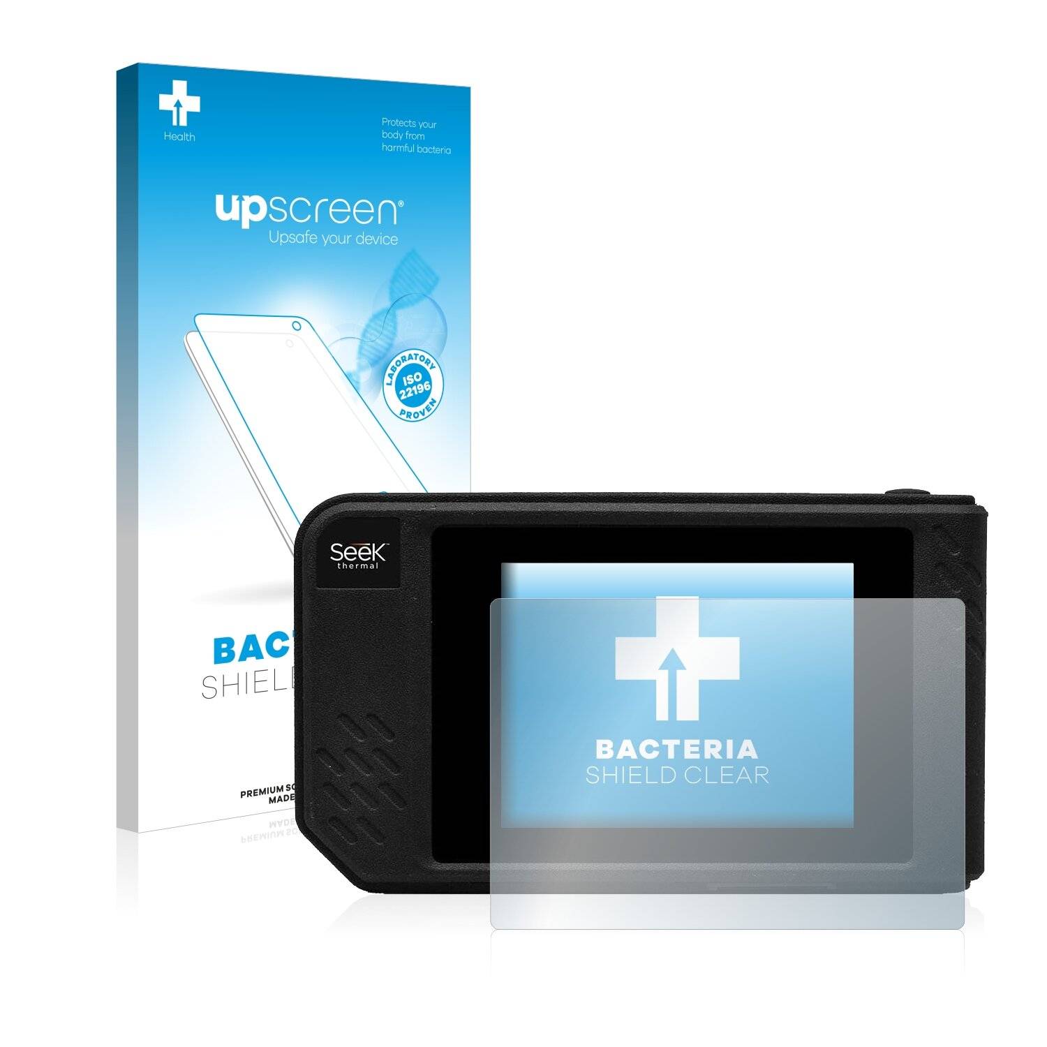 upscreen Bacteria Shield Clear Premium Antibakterielle Displayschutzfolie für Seek