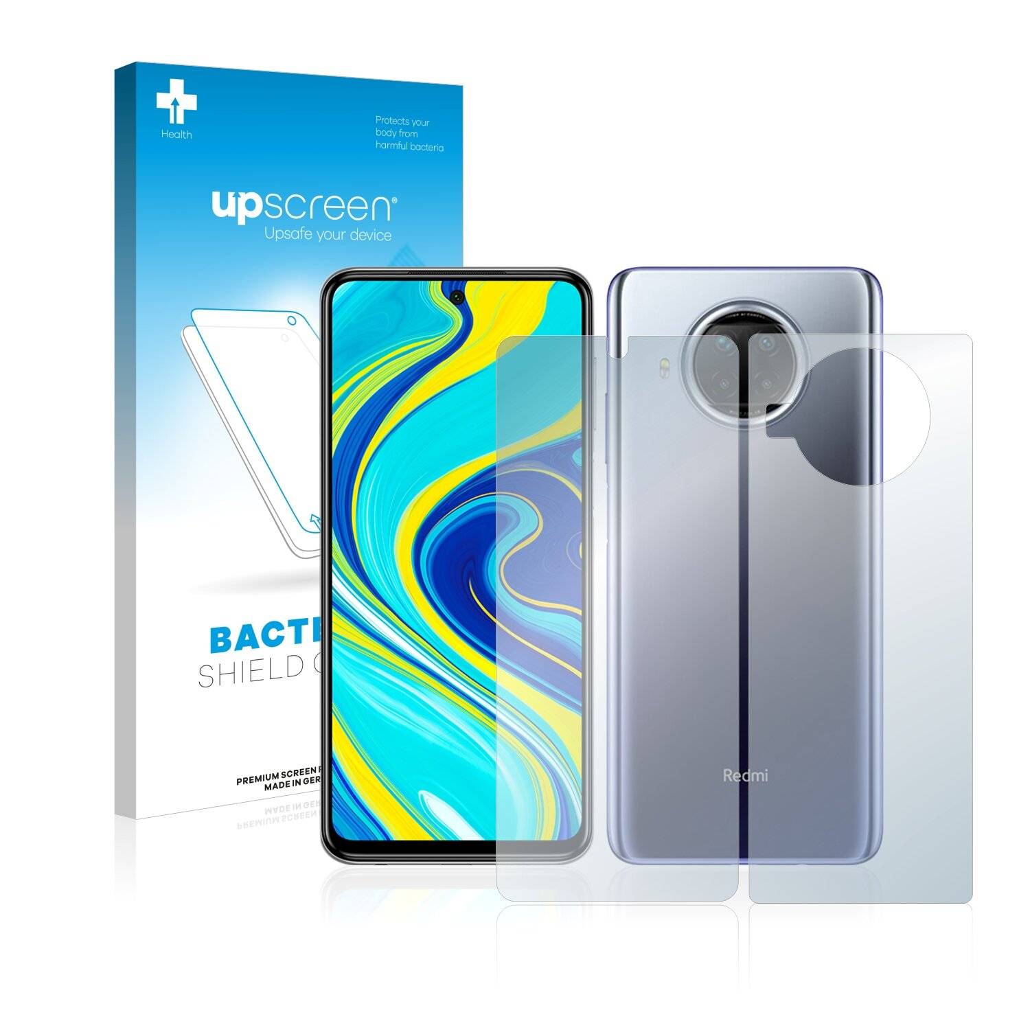 upscreen Bacteria Shield Clear Premium Antibakterielle Displayschutzfolie für Xiaomi Redmi