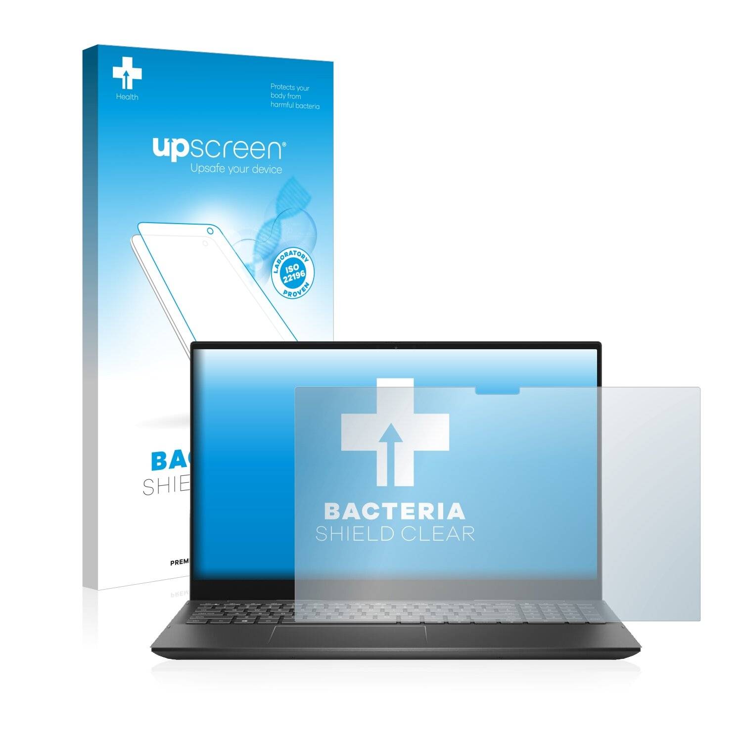 upscreen Bacteria Shield Clear Premium Antibakterielle Displayschutzfolie für Dell Inspiron
