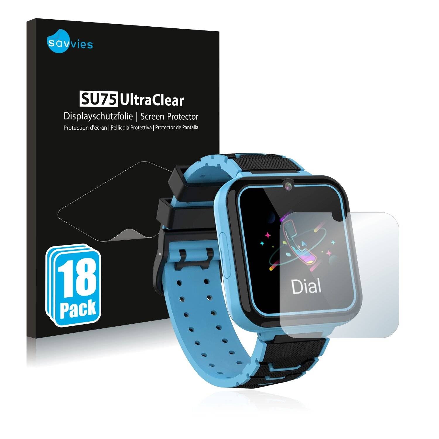 18x Savvies SU75 Displayschutzfolie für Smooce