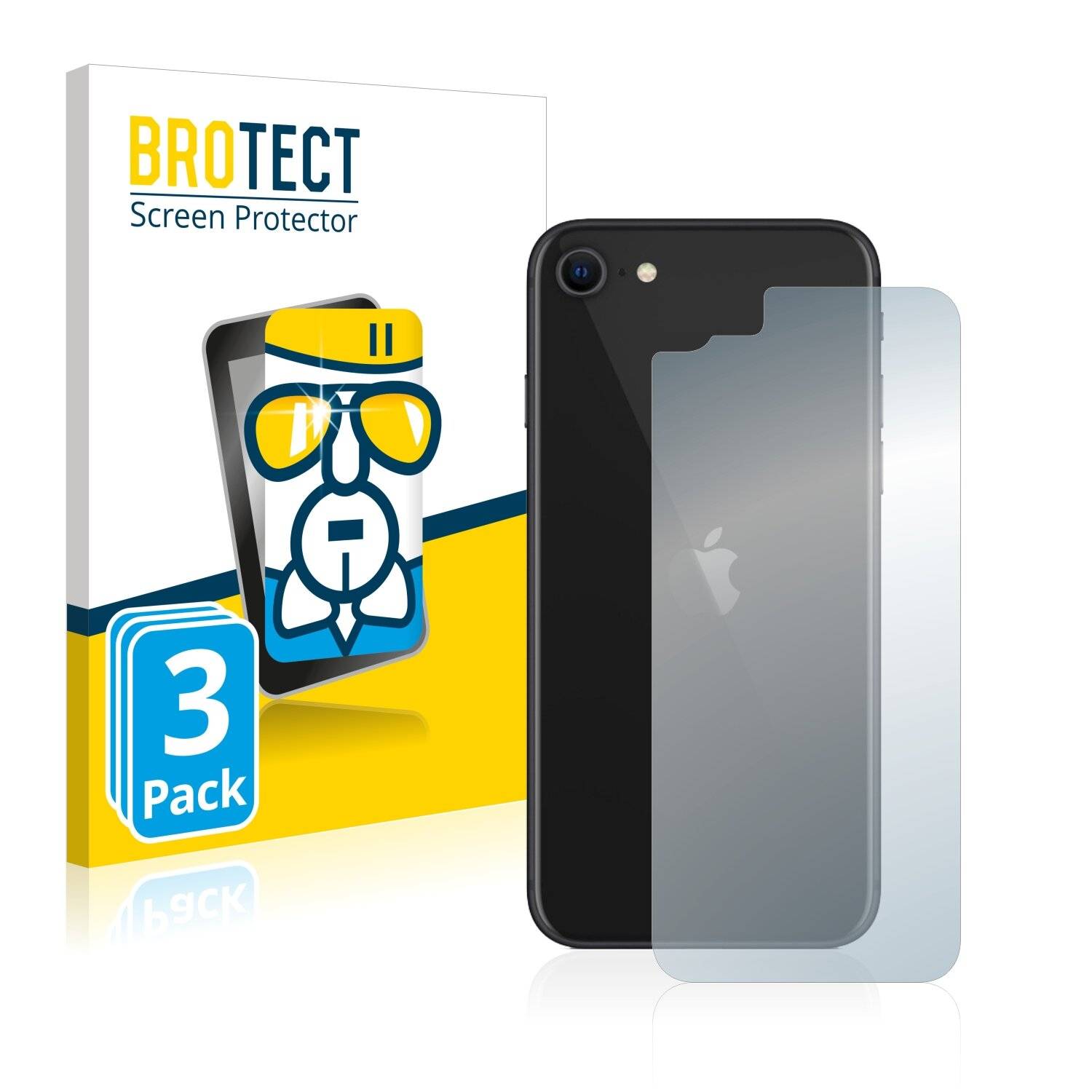 3x BROTECT AirGlass Schutzglas Folie für Apple iPhone SE 2 2020