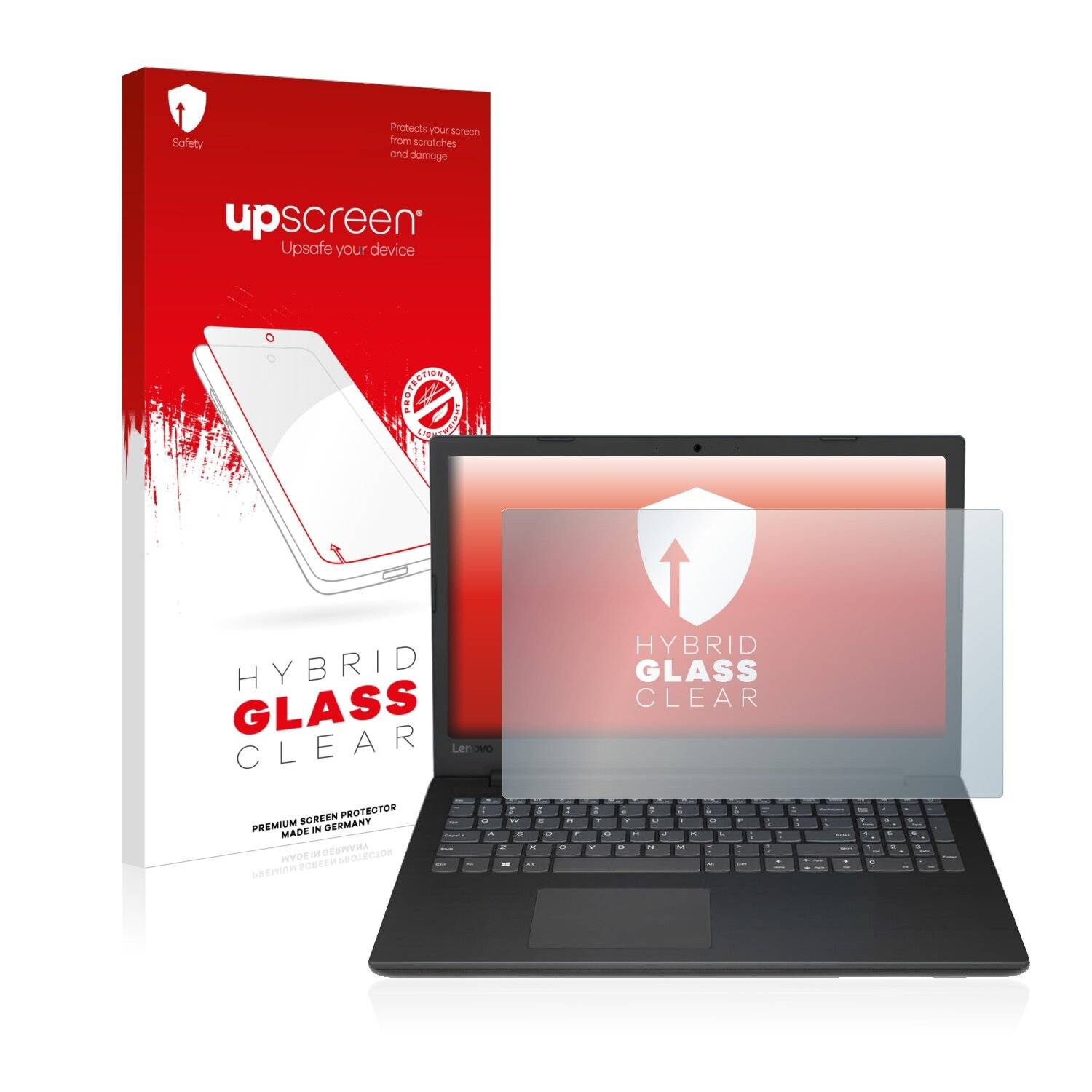 upscreen Hybrid Glass Clear Premium Schutzglas Folie für Lenovo