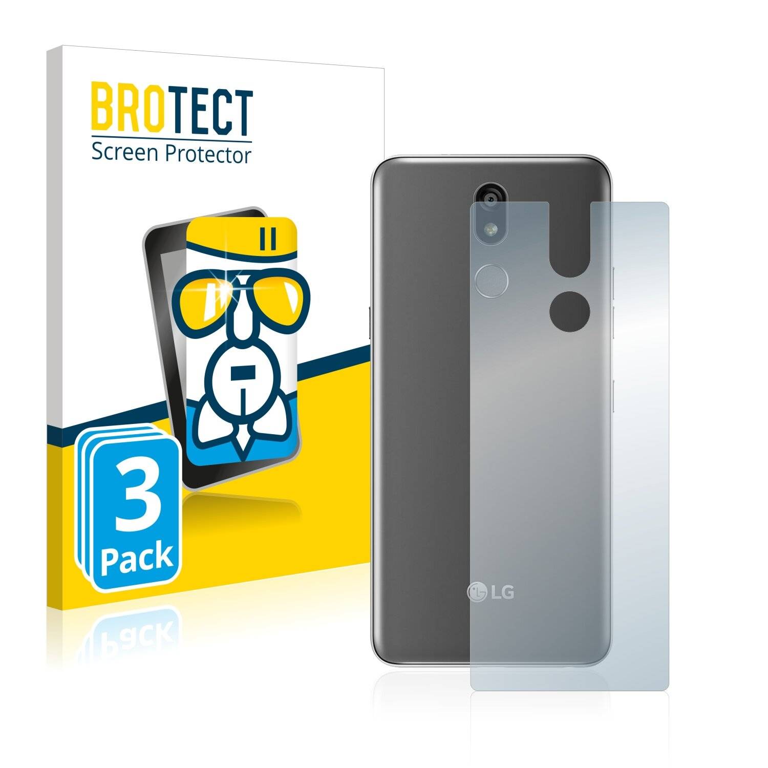 3x BROTECT AirGlass Schutzglas Folie für LG K40