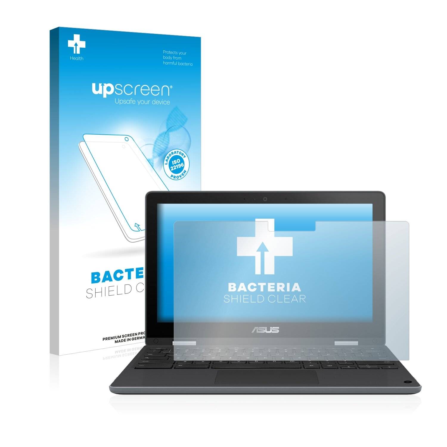 upscreen Bacteria Shield Clear Premium Antibakterielle Displayschutzfolie für Asus