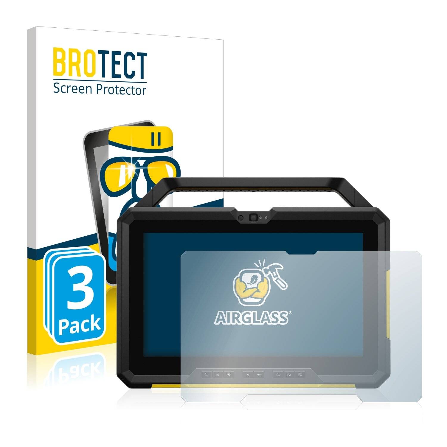 3x BROTECT AirGlass Schutzglas Folie für Dell Latitude