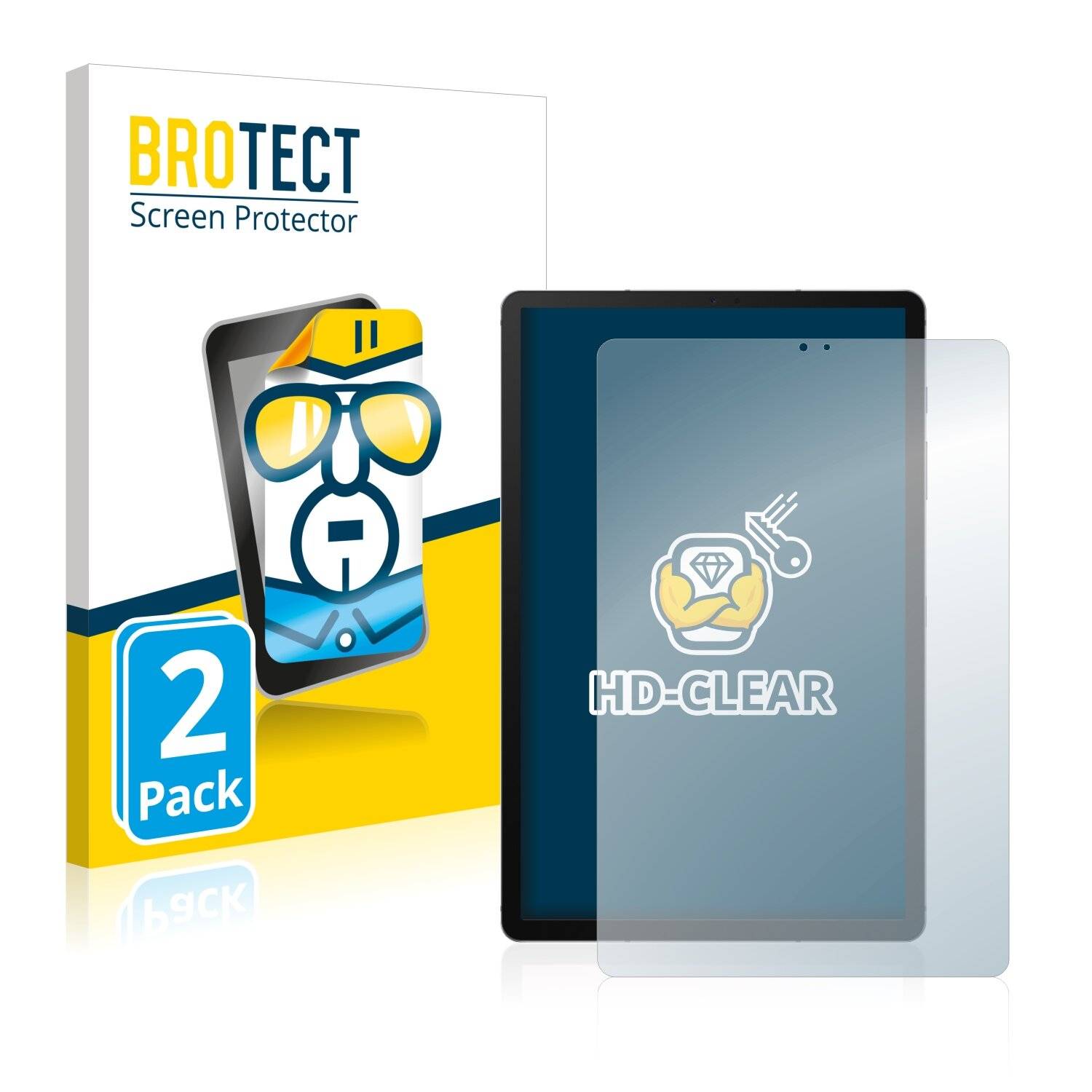 2x BROTECT HD-Clear Displayschutzfolie für Samsung Galaxy Tab S6 LTE 5G